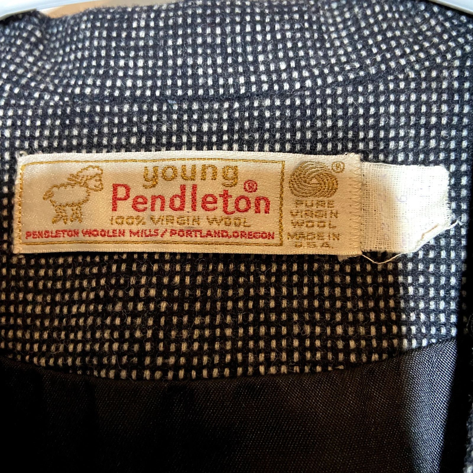 Pendleton Vintage Young Pendleton Blazer USA Pure Wool One-Button XL Size XL / US 12-14 / IT 48-50 - 3 Thumbnail
