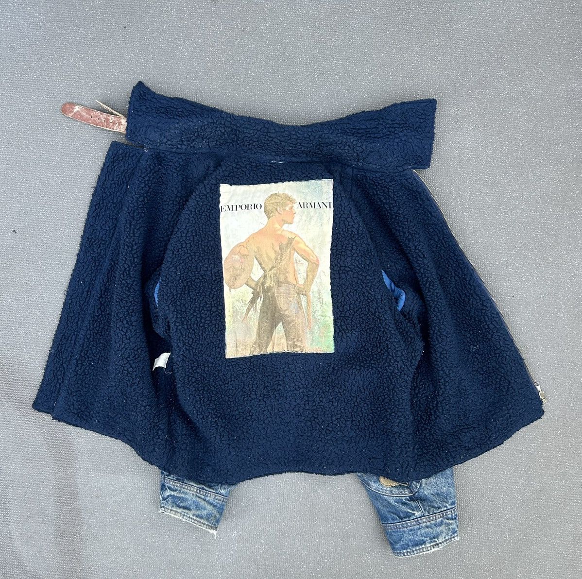 Emporio Armani Emporio Armani 80s Denim B-3 Military Flight / Work Jacket Size US L / EU 52-54 / 3 - 4 Thumbnail