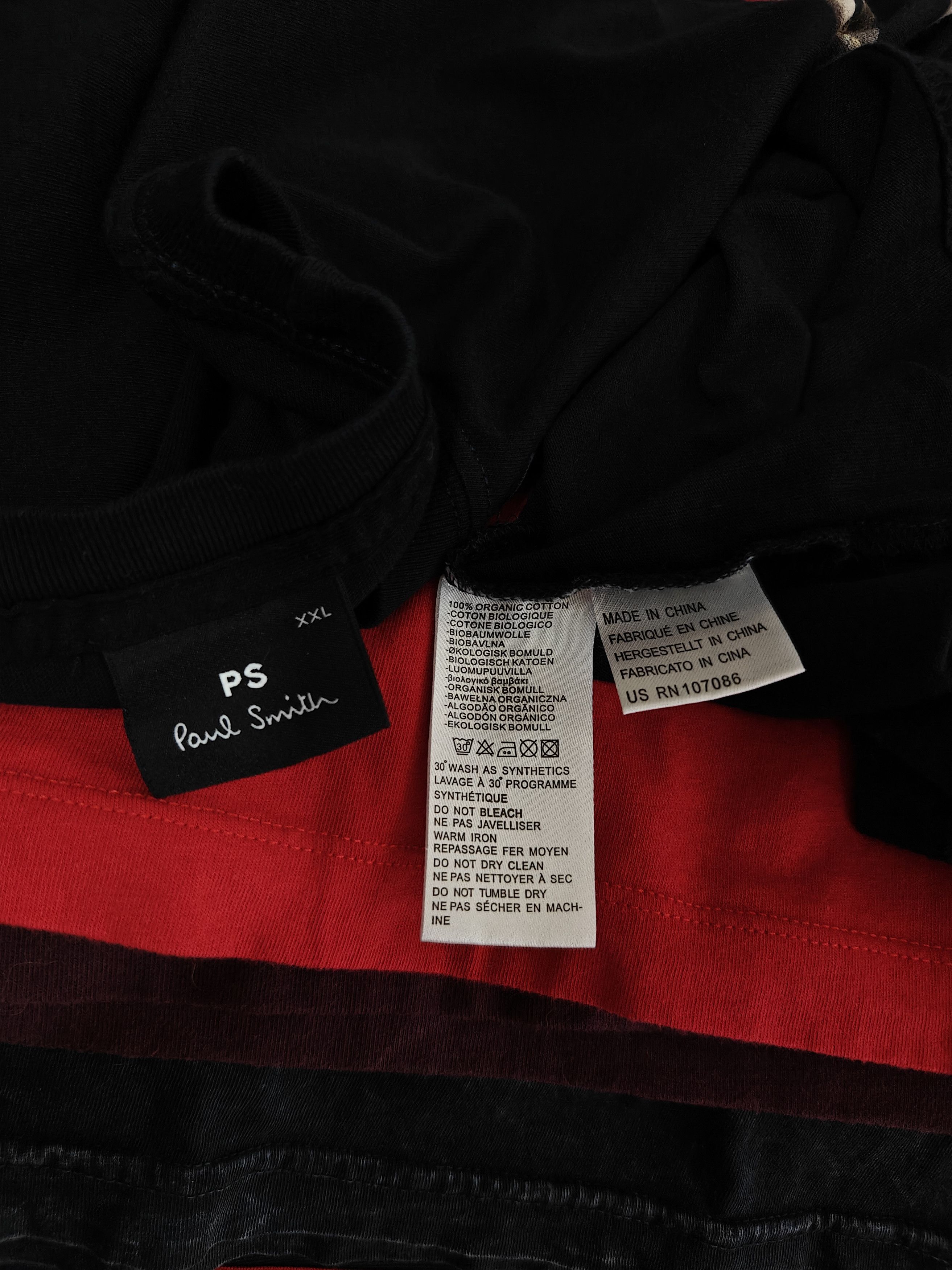 Paul Smith Paul Smith T-Shirt Crewneck Tee Printed Black size XXL Size US XXL / EU 58 / 5 - 8 Thumbnail