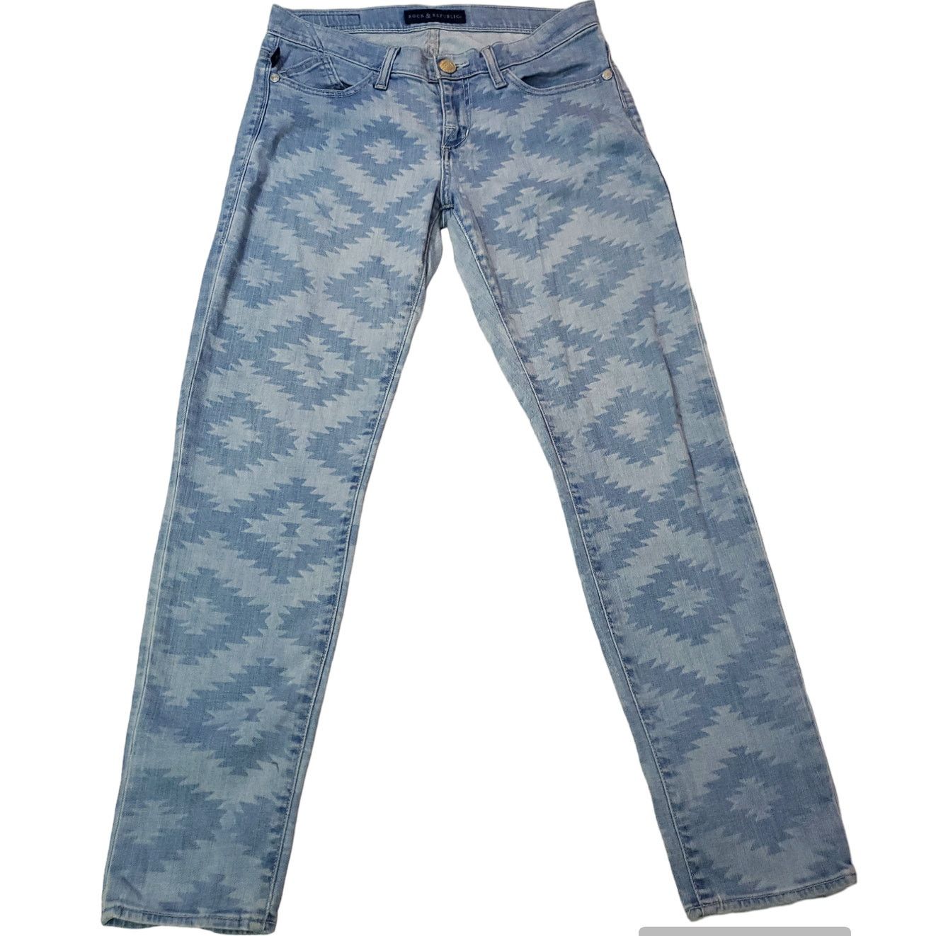 Rock & Republic Rock & Republic | Southwestern/Aztec Design Jeans | Size 6 Size 28" / US 6 / IT 42 - 1 Thumbnail
