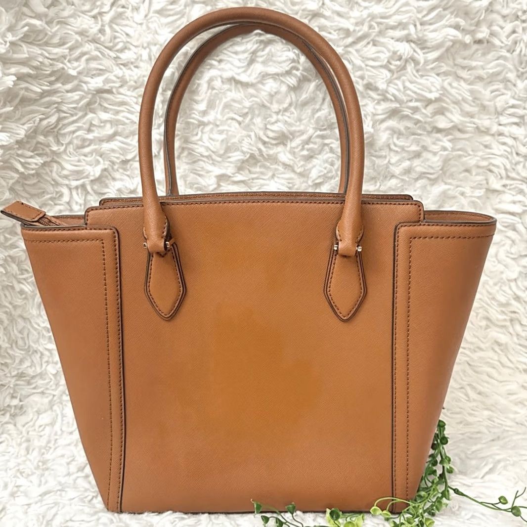 Michael Kors Michael Kors Ayden Luggage Tote Saffiano Leather Hand Bag Large Carryall Brown Womens Tote Size ONE SIZE - 4 Thumbnail
