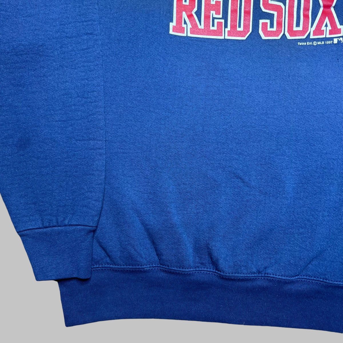 MLB × Vintage 1997 MLB Boston Red Socks 3D Spell Out Pullover Sweatshirt Size US XL / EU 56 / 4 - 16 Thumbnail