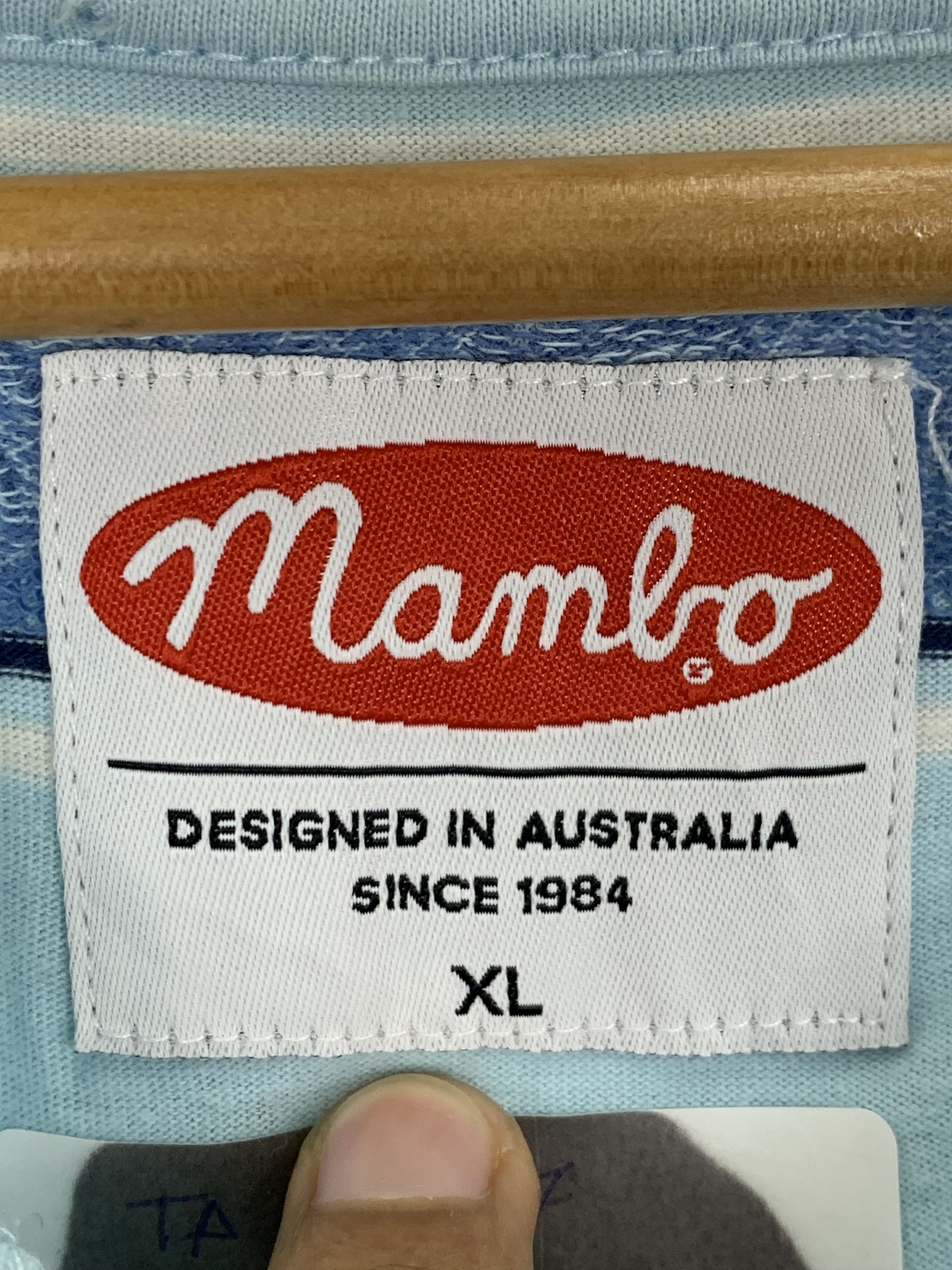 Mambo × Vintage Vintage Y2k Mambo Striped T Shirt TA0197 Size US XL / EU 56 / 4 - 5 Thumbnail