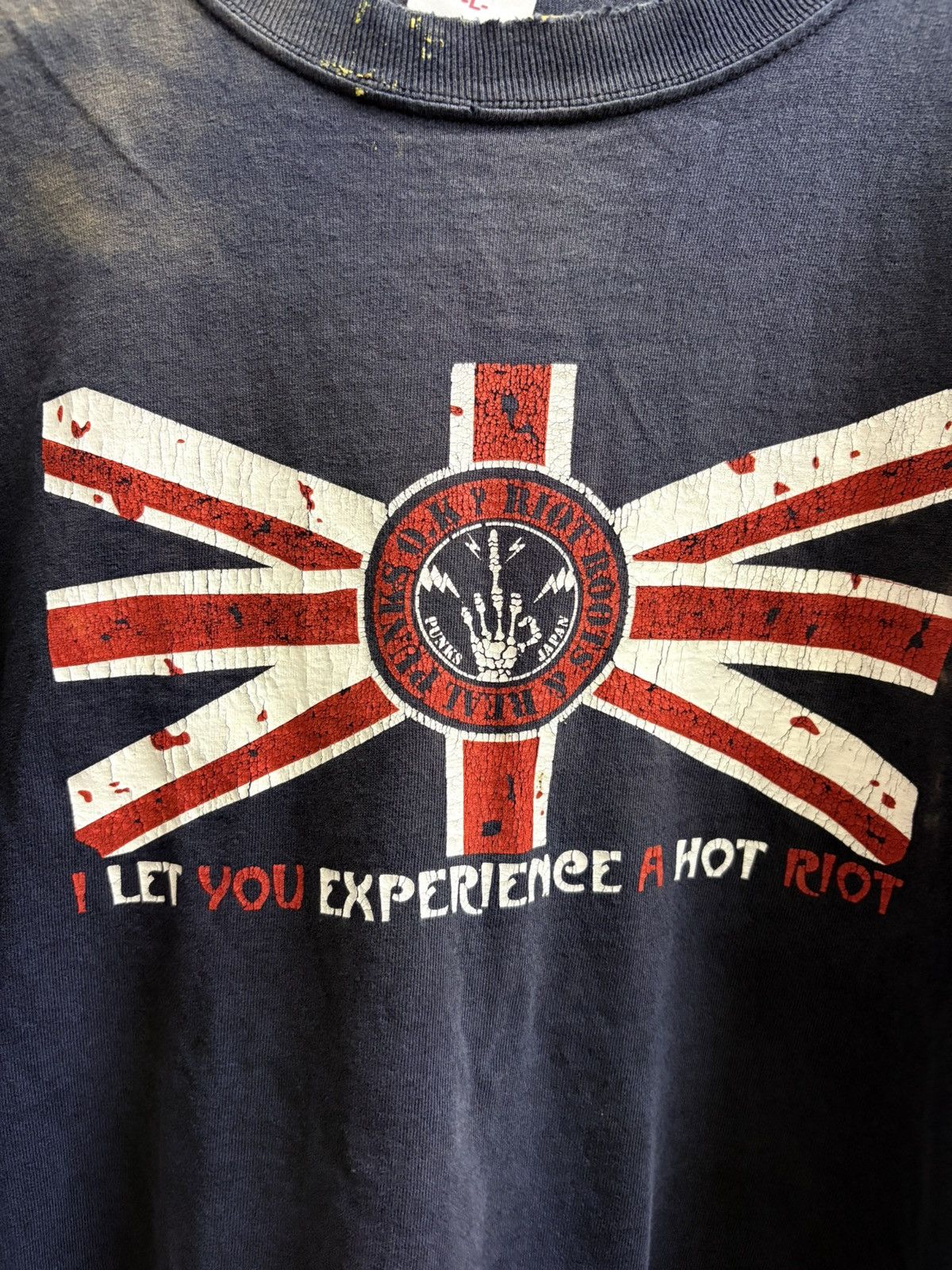 If Six Was Nine 🔥HOT🔥 VINTAGE DISTRESSED RIOT ROOTS & REAL PUNKS Size US L / EU 52-54 / 3 - 2 Thumbnail