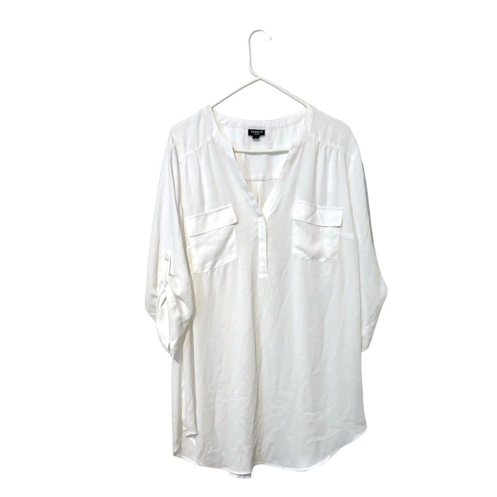 Other Torrid Harper Georgette Pullover 3/4 Sleeve Tunic Blouse Size XXL / US 16-18 / IT 52-54 - 2 Thumbnail