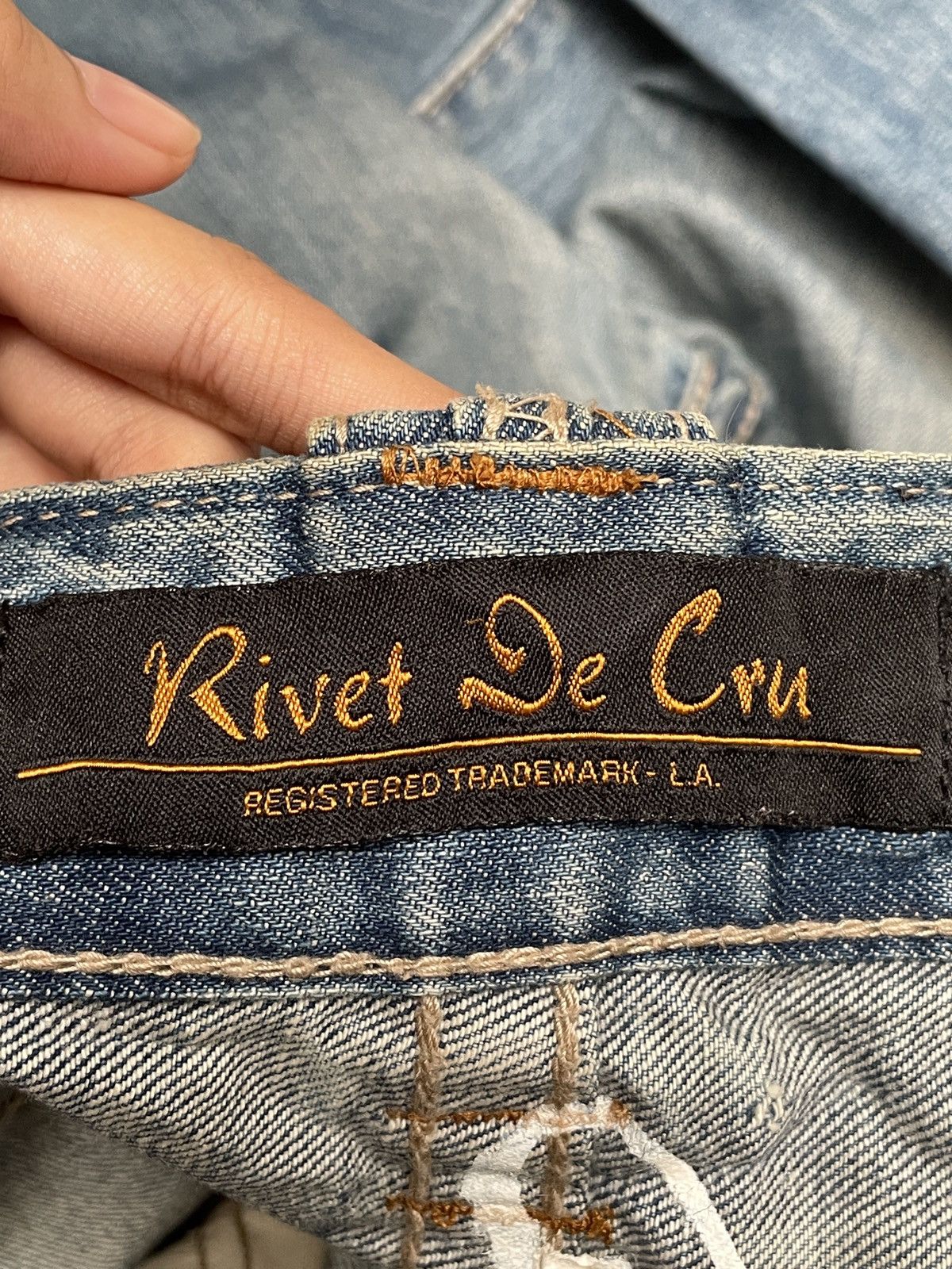 Vintage Rare Design Vintage Brand River De Cru Jeans 2000s Size US 34 / EU 50 - 10 Thumbnail