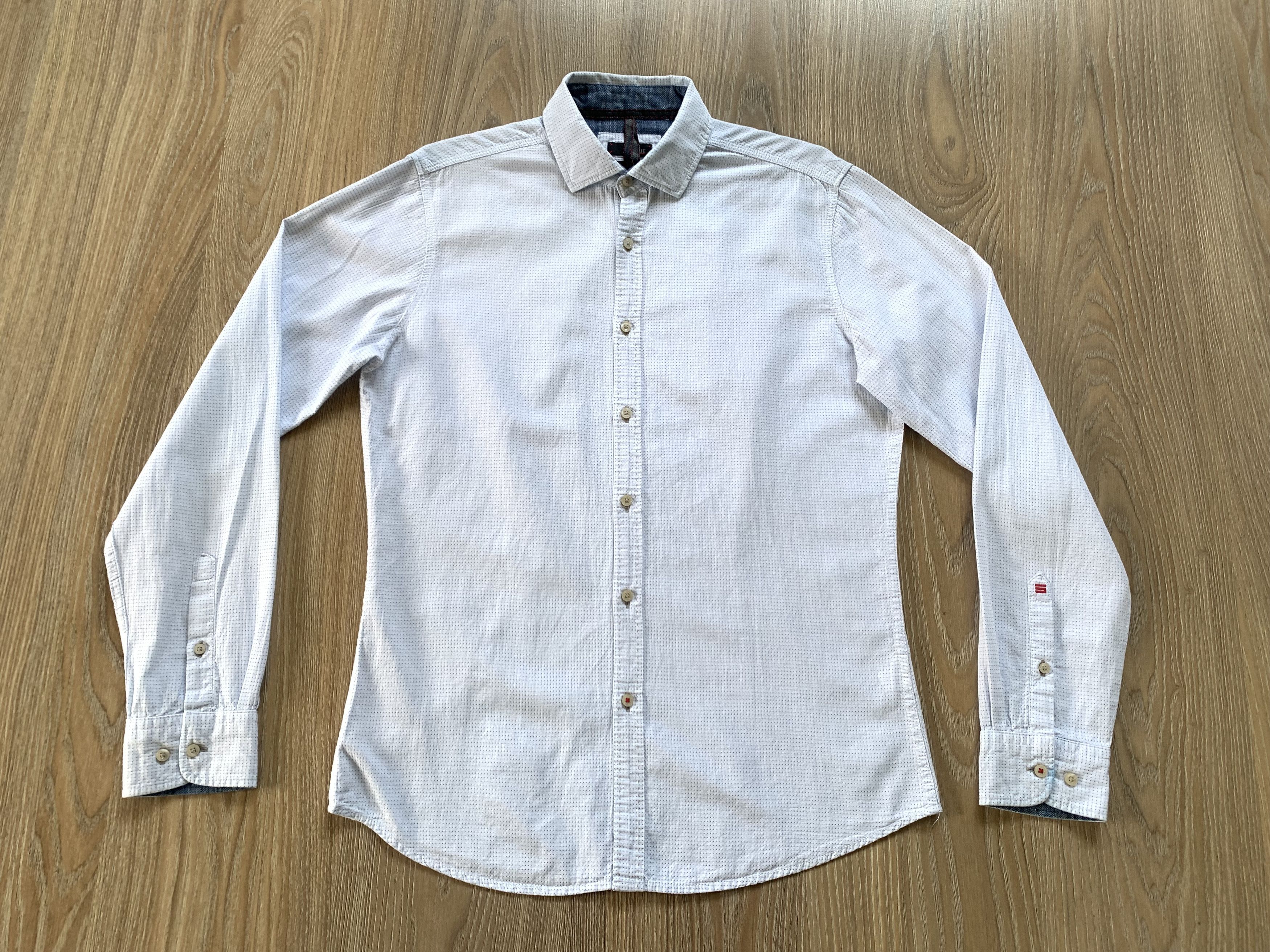 CINQUE Cinque Men's Long Sleeve Slim Fit Shirt Size US S / EU 44-46 / 1 - 2 Thumbnail