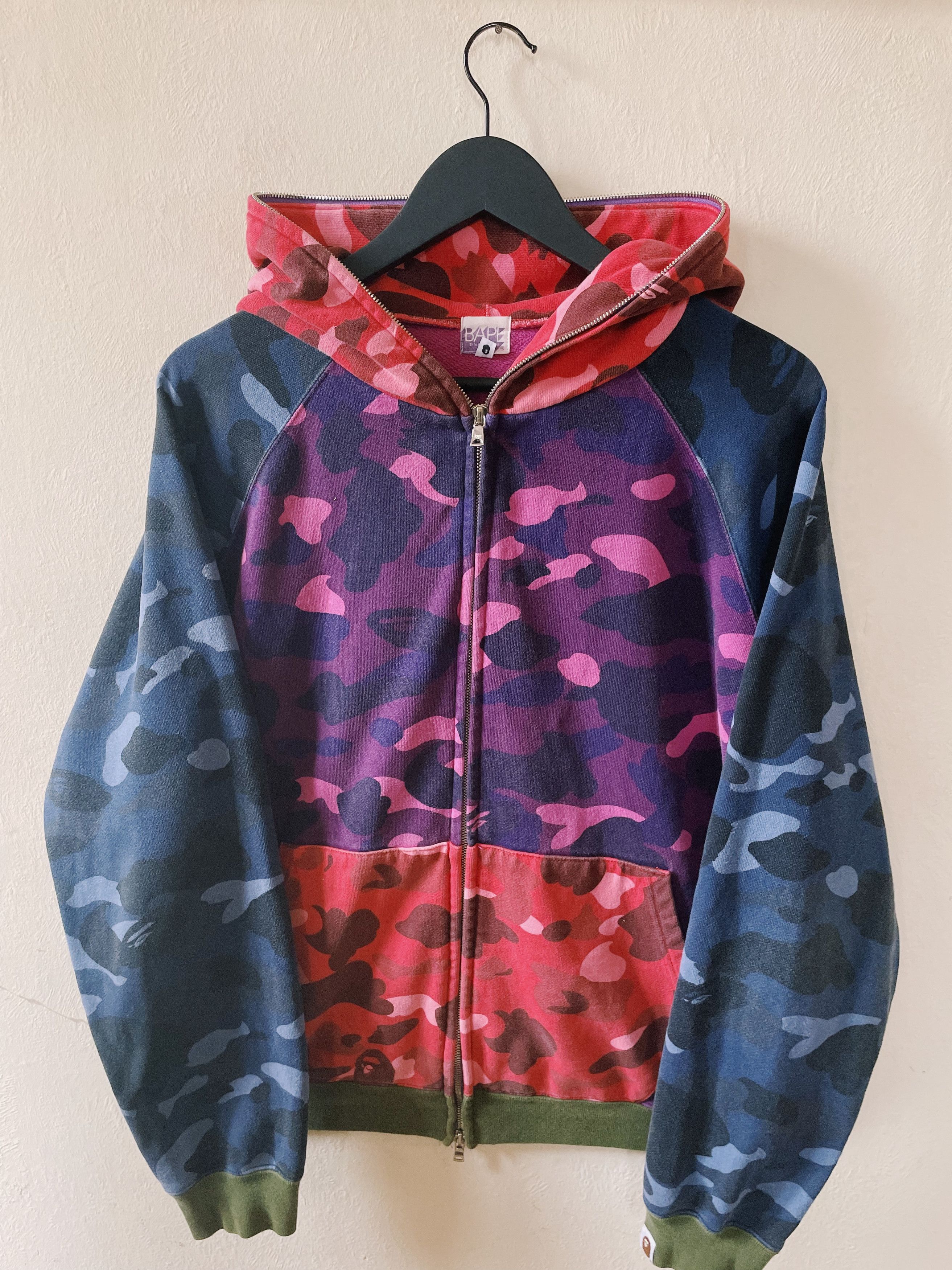 【BAPE × DC】DC×BAPE COLOR CAMO ZIP HOODIE BAPE x DC Batman Color Camo Full Zip Hoodie #1 Black Men's - SS19 - US