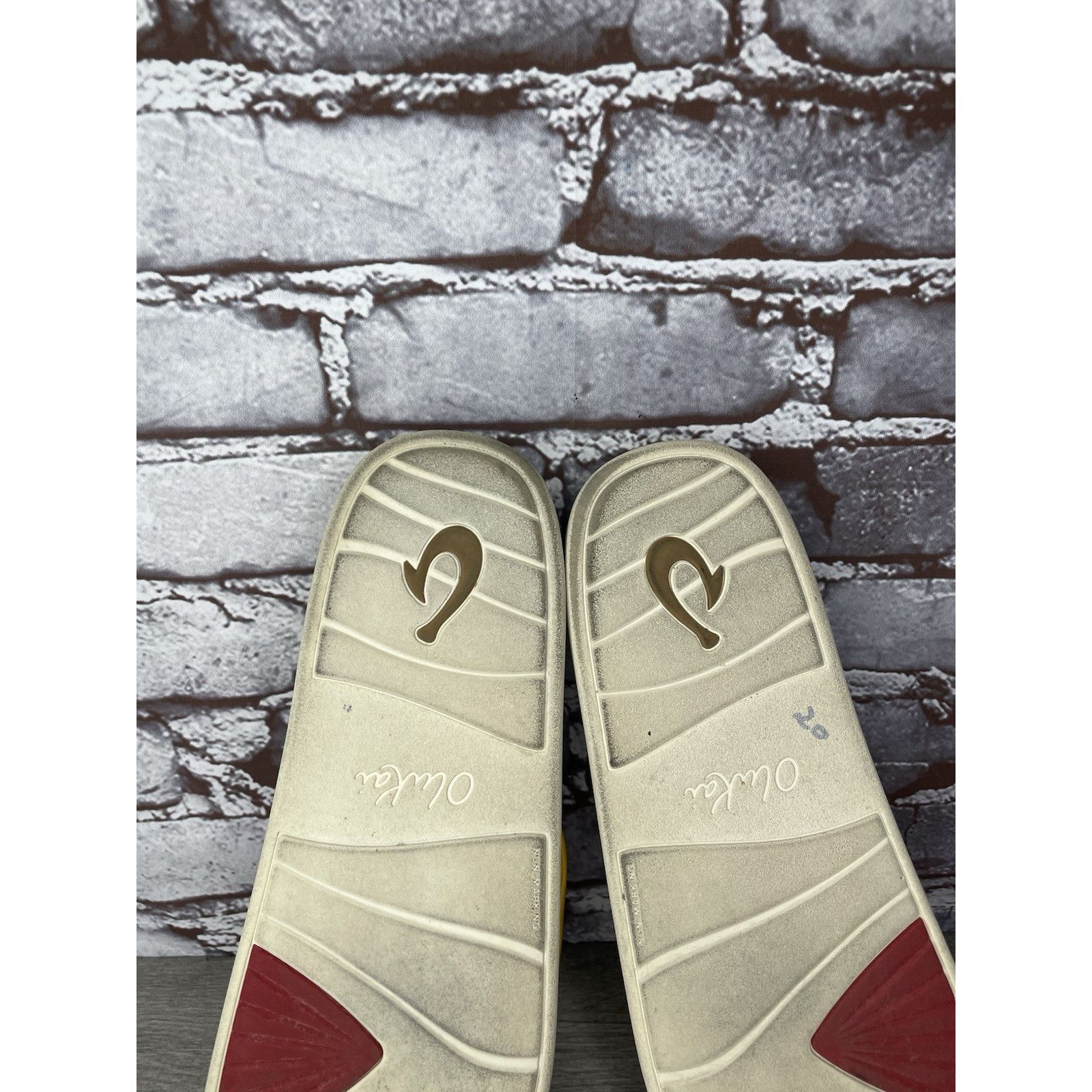 Olukai Olukai Pihapiha Gold Leather Beach Slides Casual Sandals Wom Size US 10 / IT 40 - 8 Thumbnail