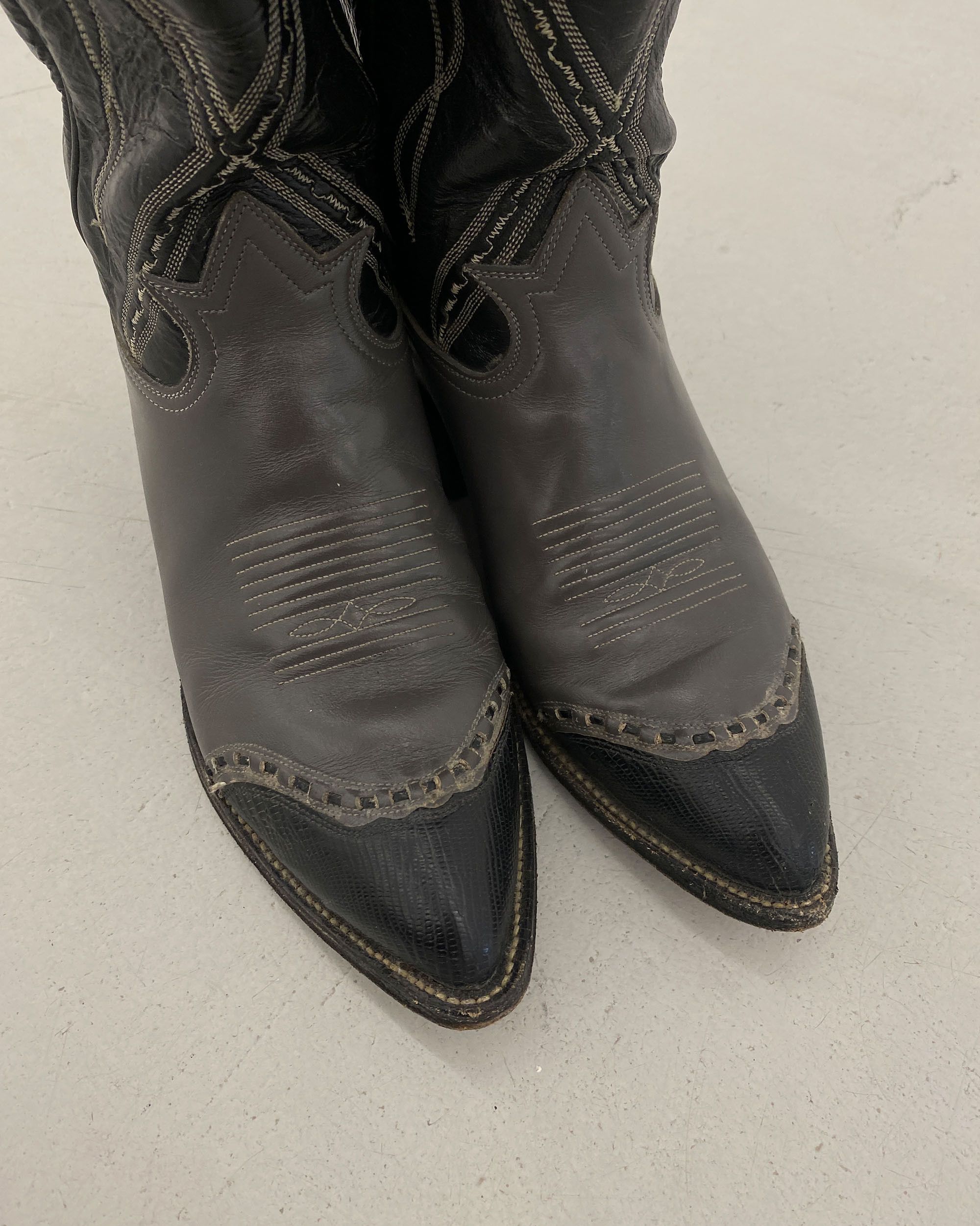 Tony Lama 1990s Two Tone Cowboy Boots Size US 8 / EU 41 - 3 Thumbnail