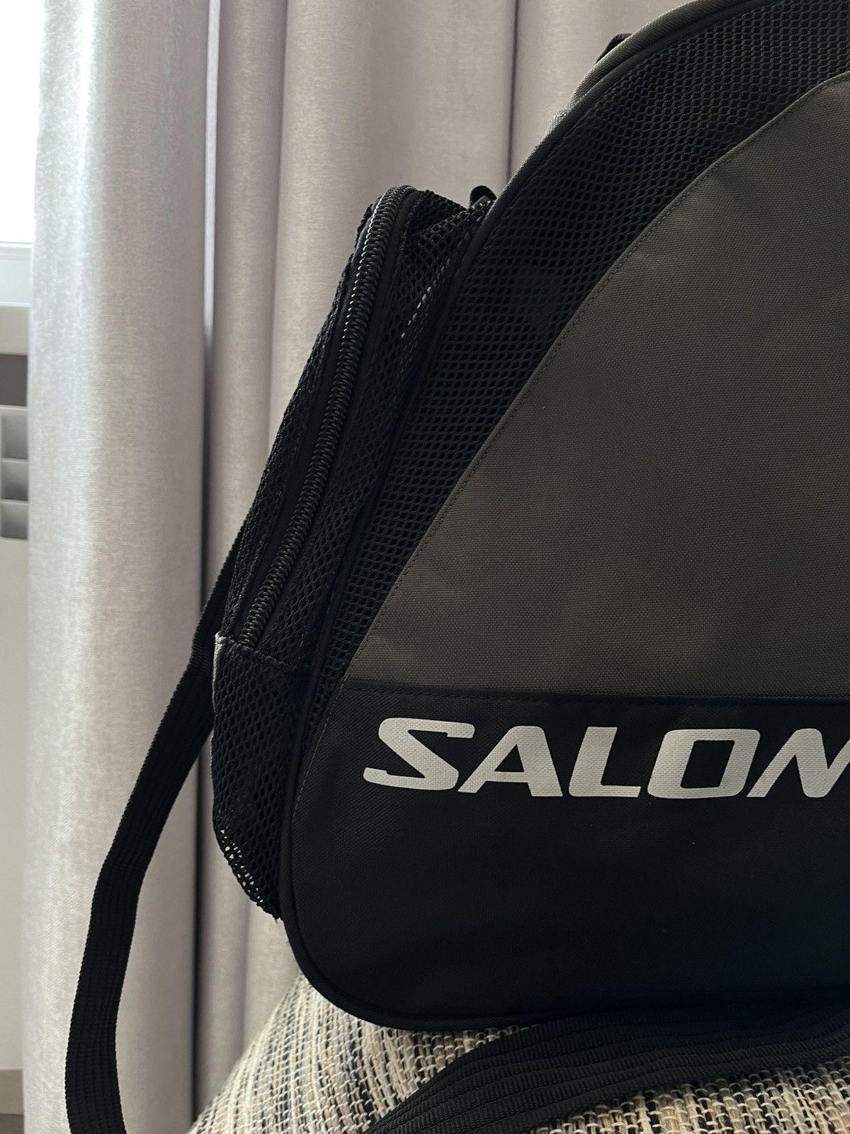Salomon × Vintage Vintage Salomon Gear Sling Bag Sports Ski Backpack Black Size ONE SIZE - 2 Thumbnail