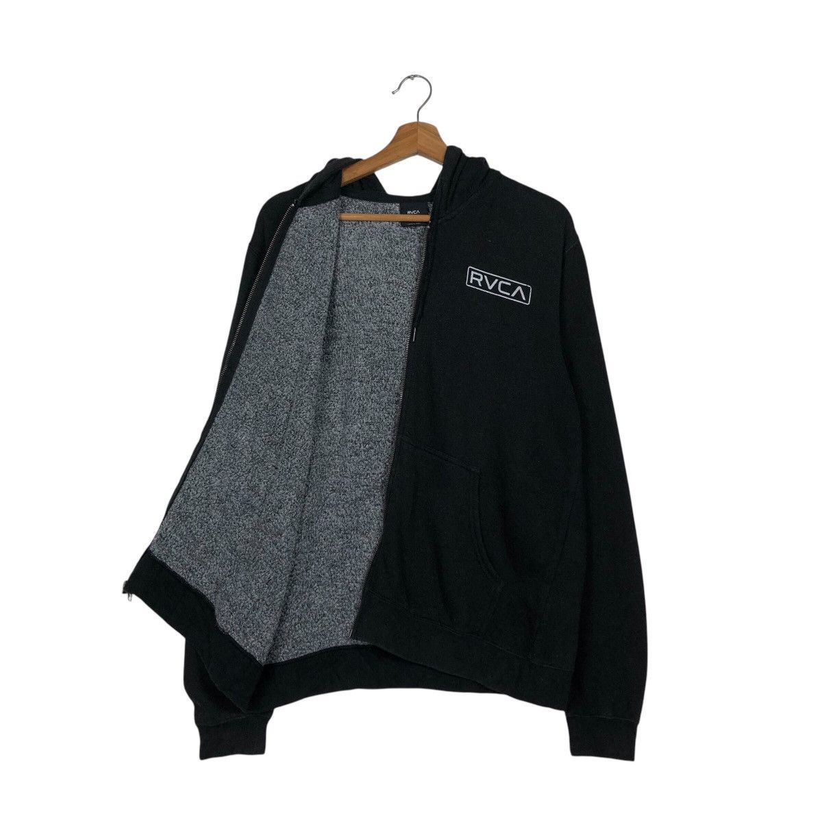 Japanese Brand 📌Vintage Hoodie Zipper Sweater Rvca Big Logo Spell Out Size US S / EU 44-46 / 1 - 14 Thumbnail