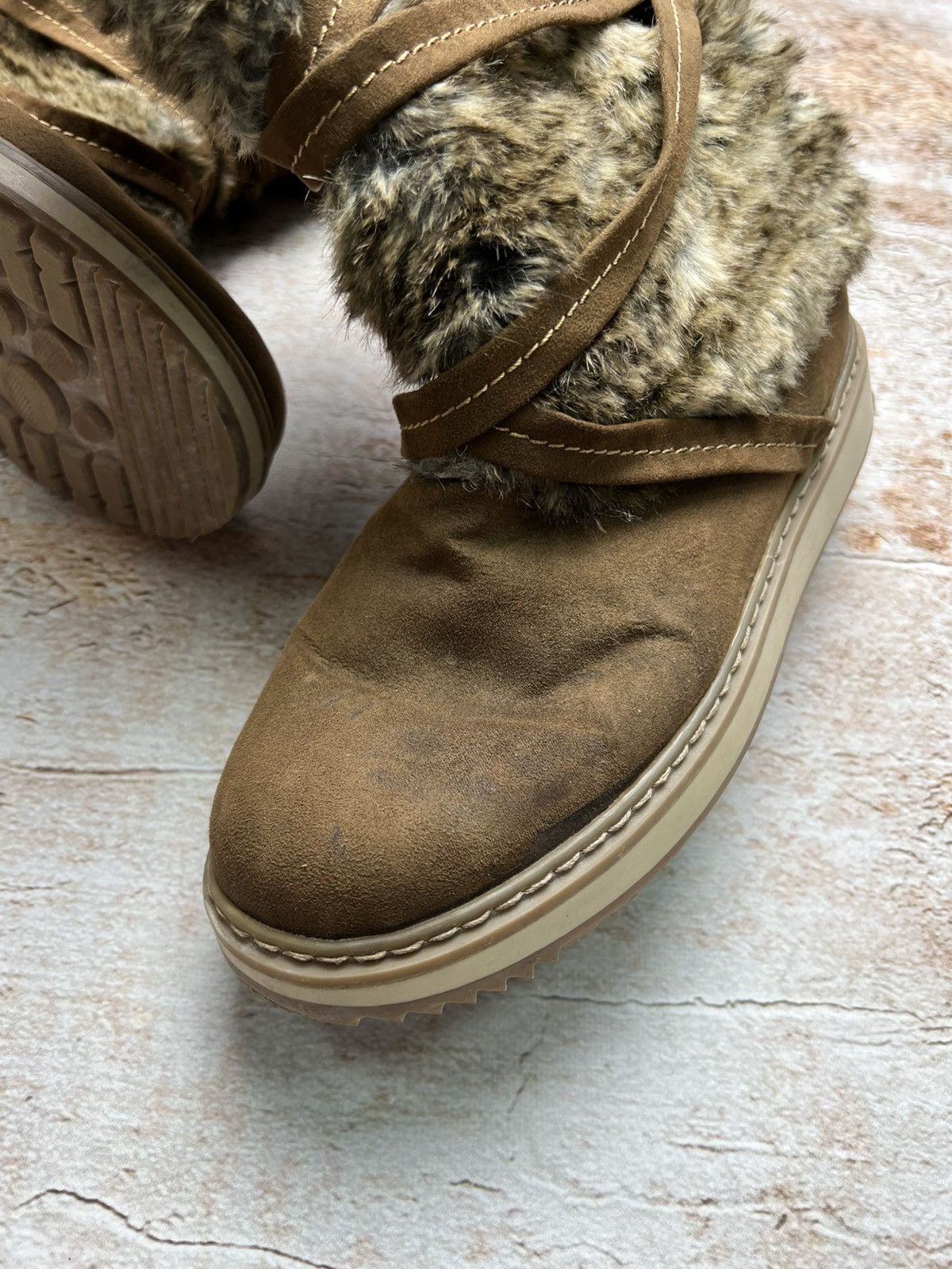 Japanese Brand Vintage fluffy fur boots Size US 9 / IT 39 - 4 Thumbnail