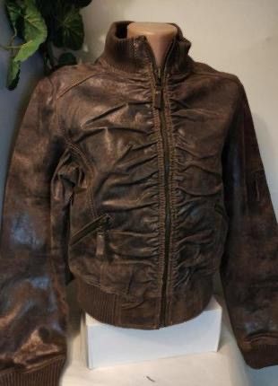 If Six Was Nine × Japanese Brand × Le Grande Bleu (L.G.B.) Vintage Japanese Ifsixwasnine Style Leather Bomber Jacket Size US S / EU 44-46 / 1 - 10 Thumbnail