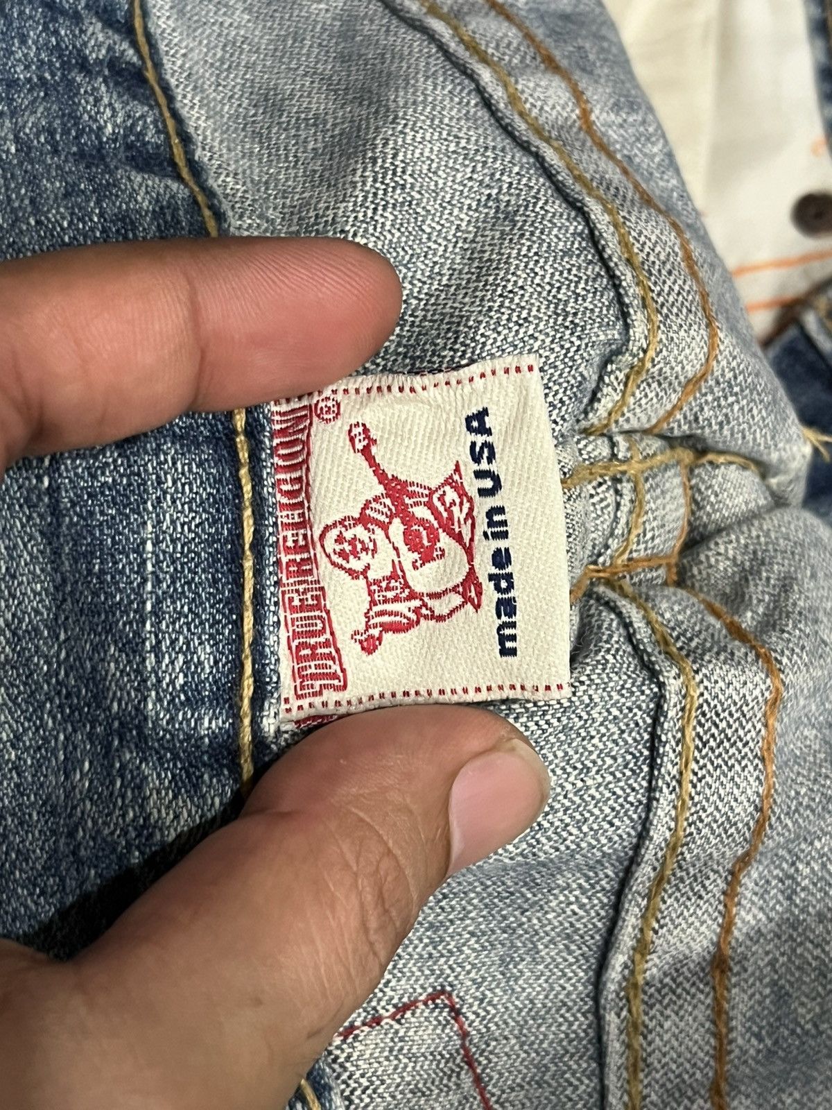 True Religion Vintage True Religion Blue Washed Distressed Flare Jeans Size US 28 / EU 44 - 17 Thumbnail