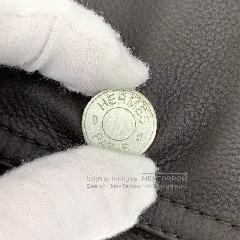 Hermes Hermes Brown green sheepskin collar zipper long sleeve lea Size US M / EU 48-50 / 2 - 9 Thumbnail