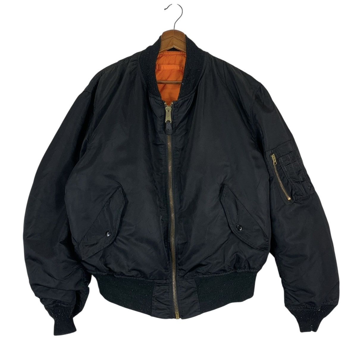 Alpha Industries VINTAGE ALPHA INDUSTRIES FLIGHT BOMBER MA-1 JACKET Size US XL / EU 56 / 4 - 1 Thumbnail