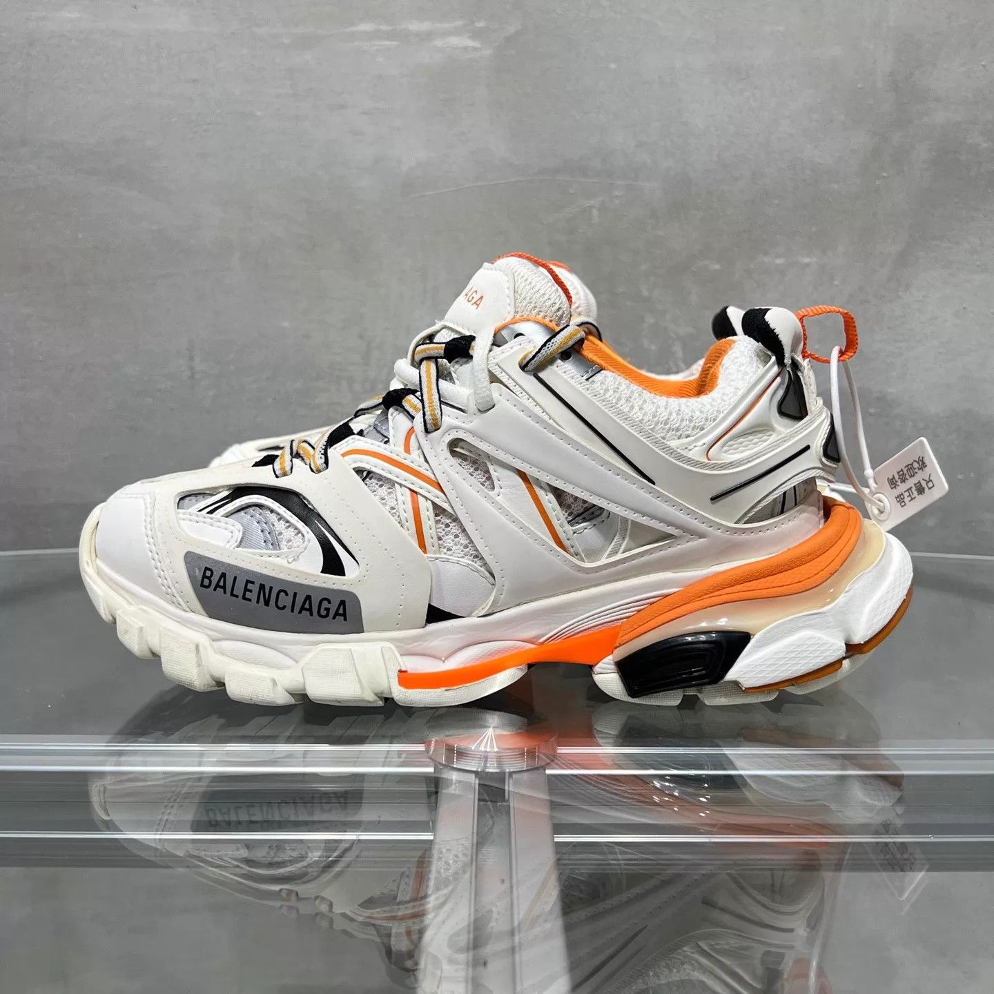 Balenciaga Balenciaga Track White Orange Women's 35 Size US 4.5 / IT 34.5 - 3 Thumbnail