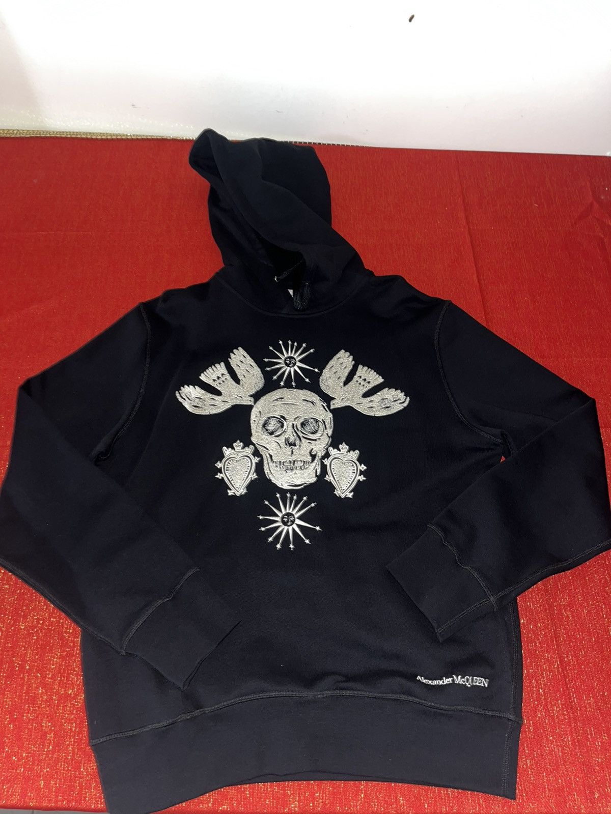 Alexander McQueen Folklore Embroidered Hoodie Sz XL Size US XL / EU 56 / 4 - 14 Thumbnail