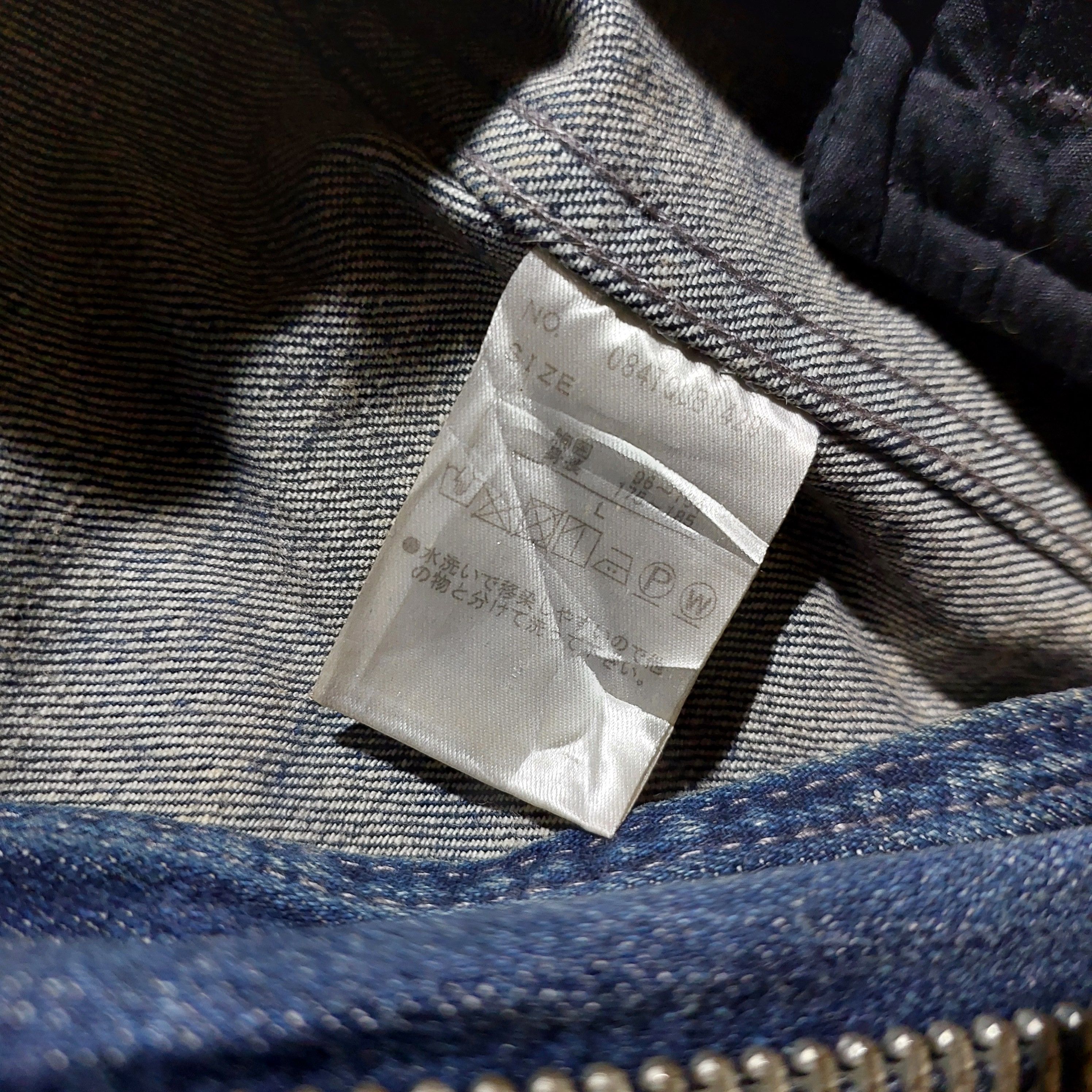 semanticdesign Semantic design asymmetric zip distressed biker denim jacket Size US L / EU 52-54 / 3 - 10 Thumbnail