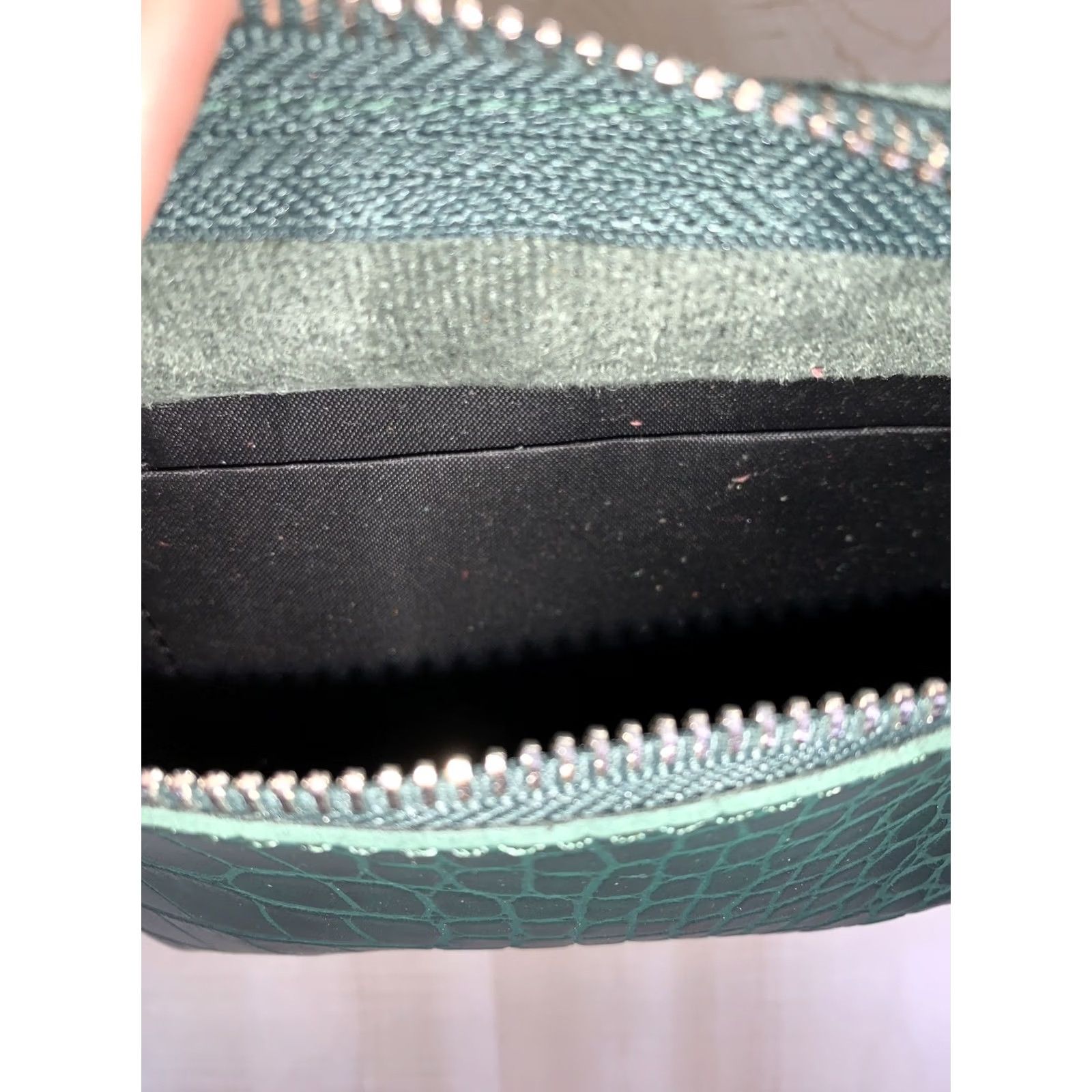 Vintage VINTAGE Women’s Faux Alligator Green Zip Fanny Pack -4237 Size ONE SIZE - 4 Thumbnail