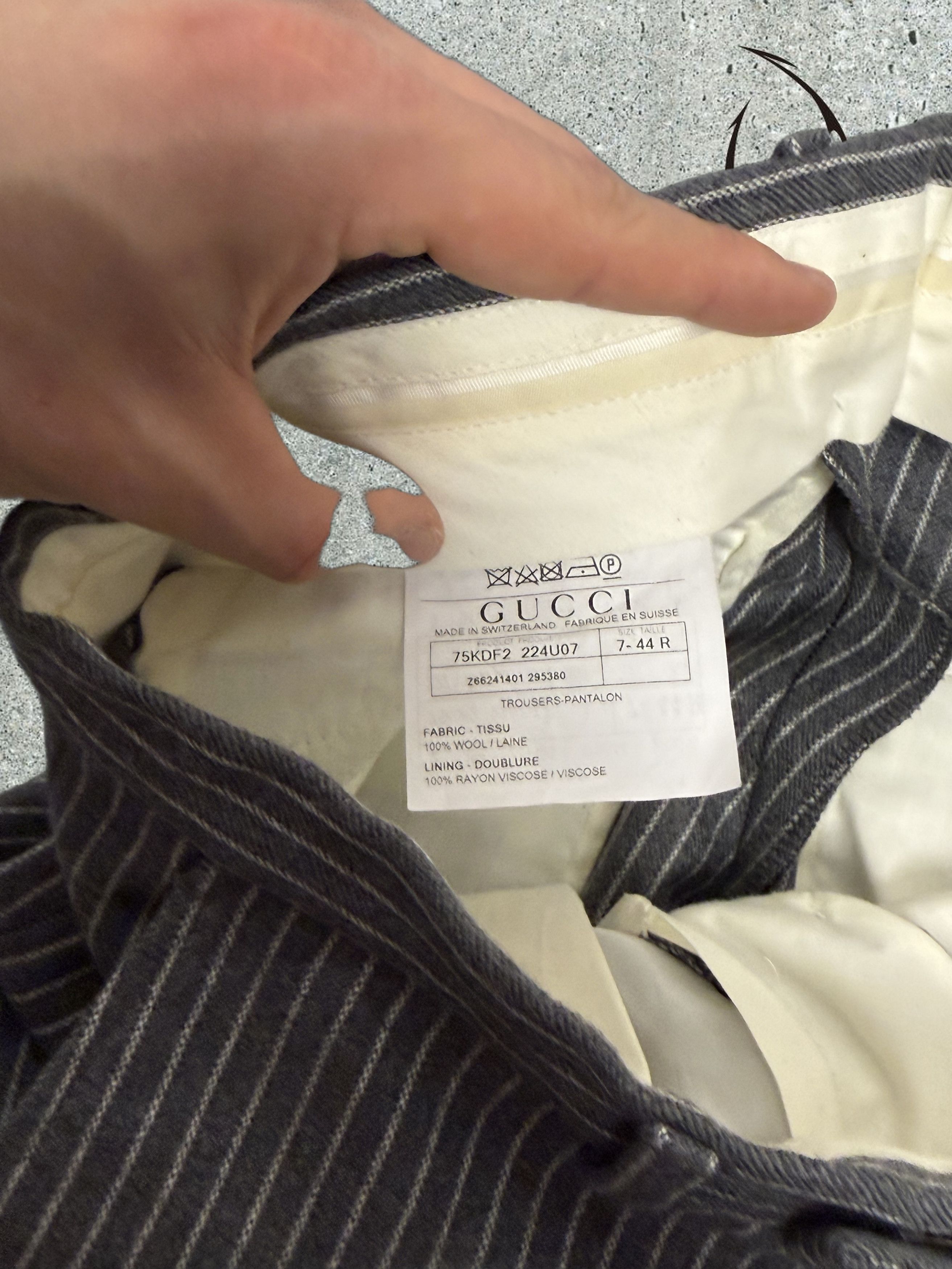 Gucci Gucci mainline pinstripe wool dress pants, size 44R Size US 28 / EU 44 - 8 Thumbnail