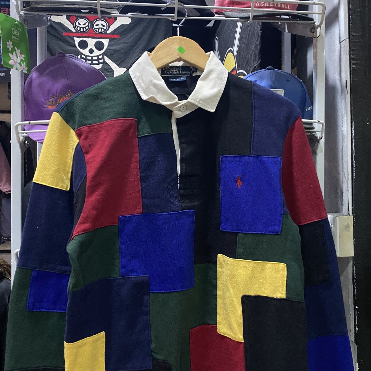 Polo Ralph Lauren × RRL Ralph Lauren × Ralph Lauren Vintage Polo Ralph Lauren Rugby Patchwork Size US M / EU 48-50 / 2 - 3 Thumbnail