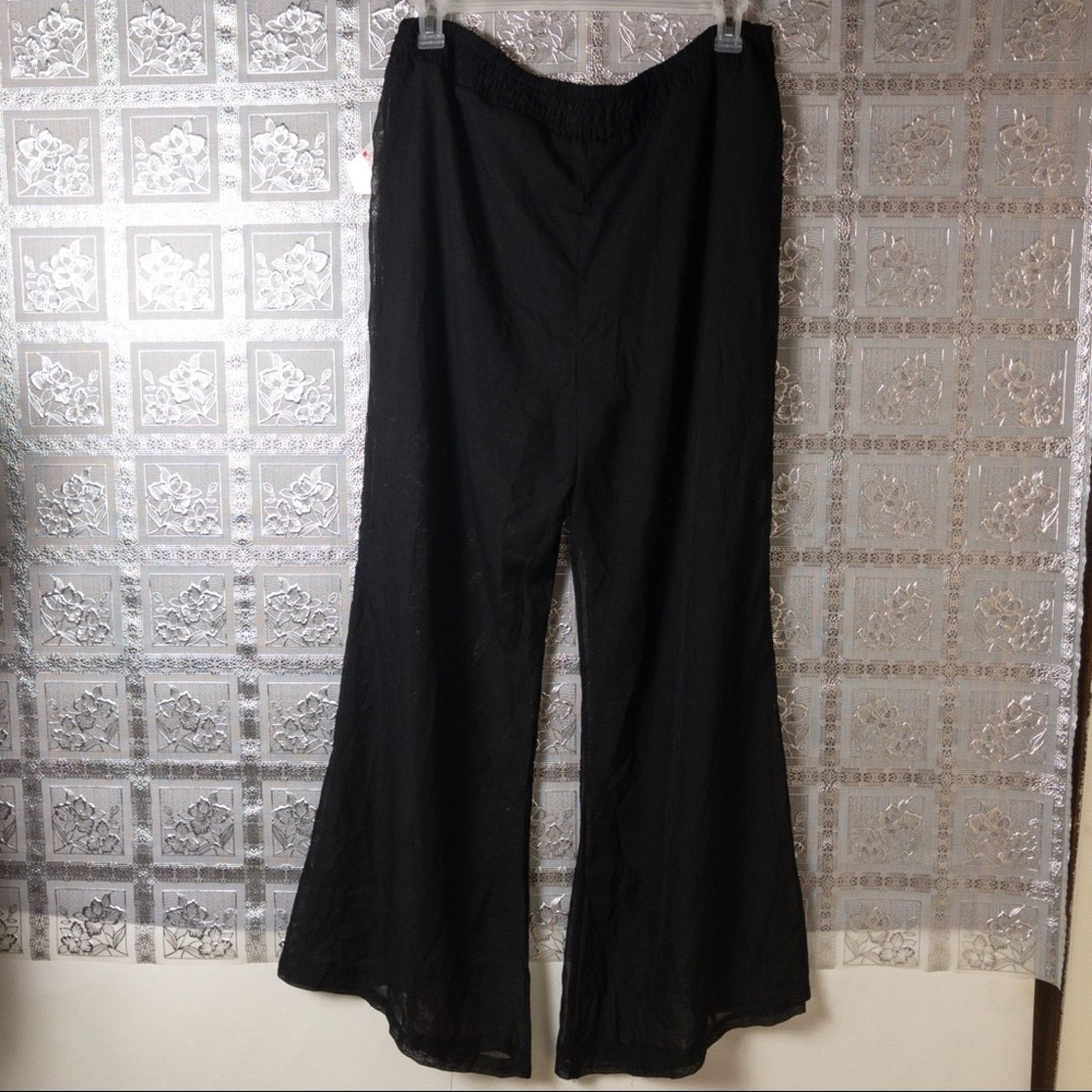 Other NWT Lucy Diamonds Black Shear Pants Size 1X Size 36" / US 14 / IT 50 - 7 Thumbnail