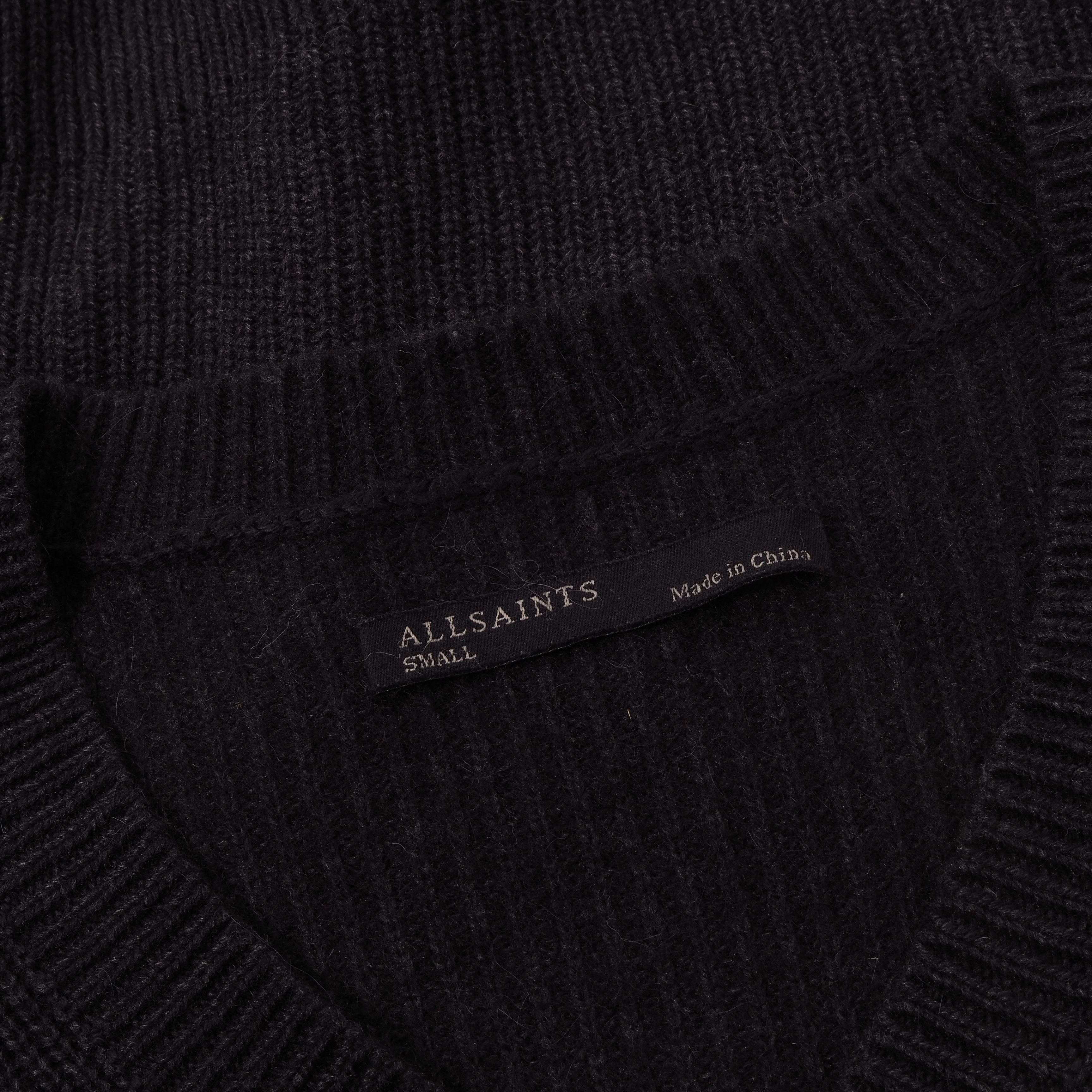 Allsaints AllSaints Able Zip Asymmetrical Zipper Wool Alpaca Sweater Size S / US 4 / IT 40 - 3 Thumbnail