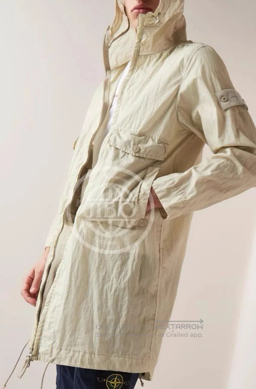 Stone Island Hooded Long Parka with Pockets. Size US M / EU 48-50 / 2 - 9 Thumbnail
