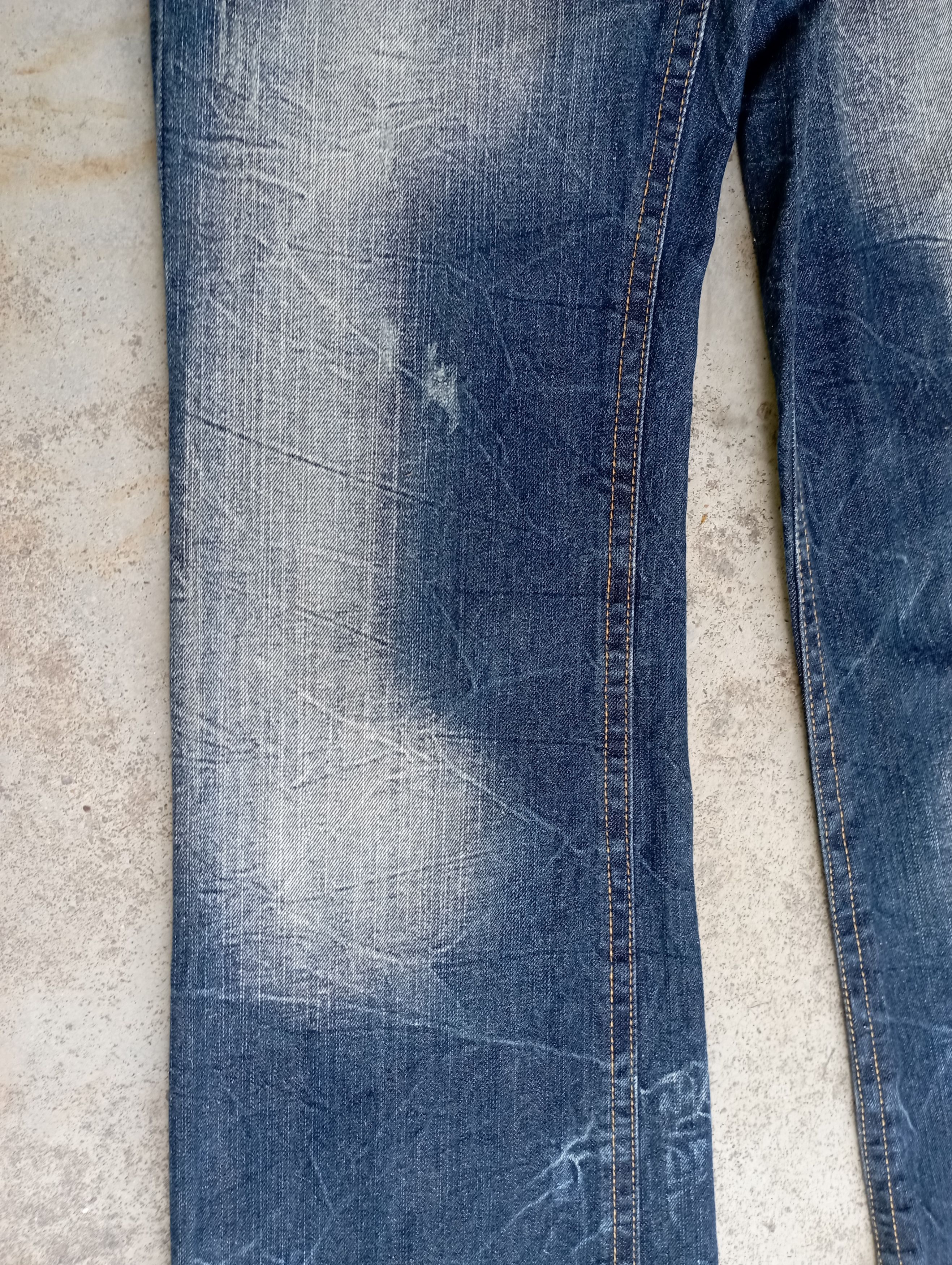 Tornado Mart Super Flare Jeans Japan lightning Wash Baggy Flare Jeans Size US 30 / EU 46 - 7 Thumbnail
