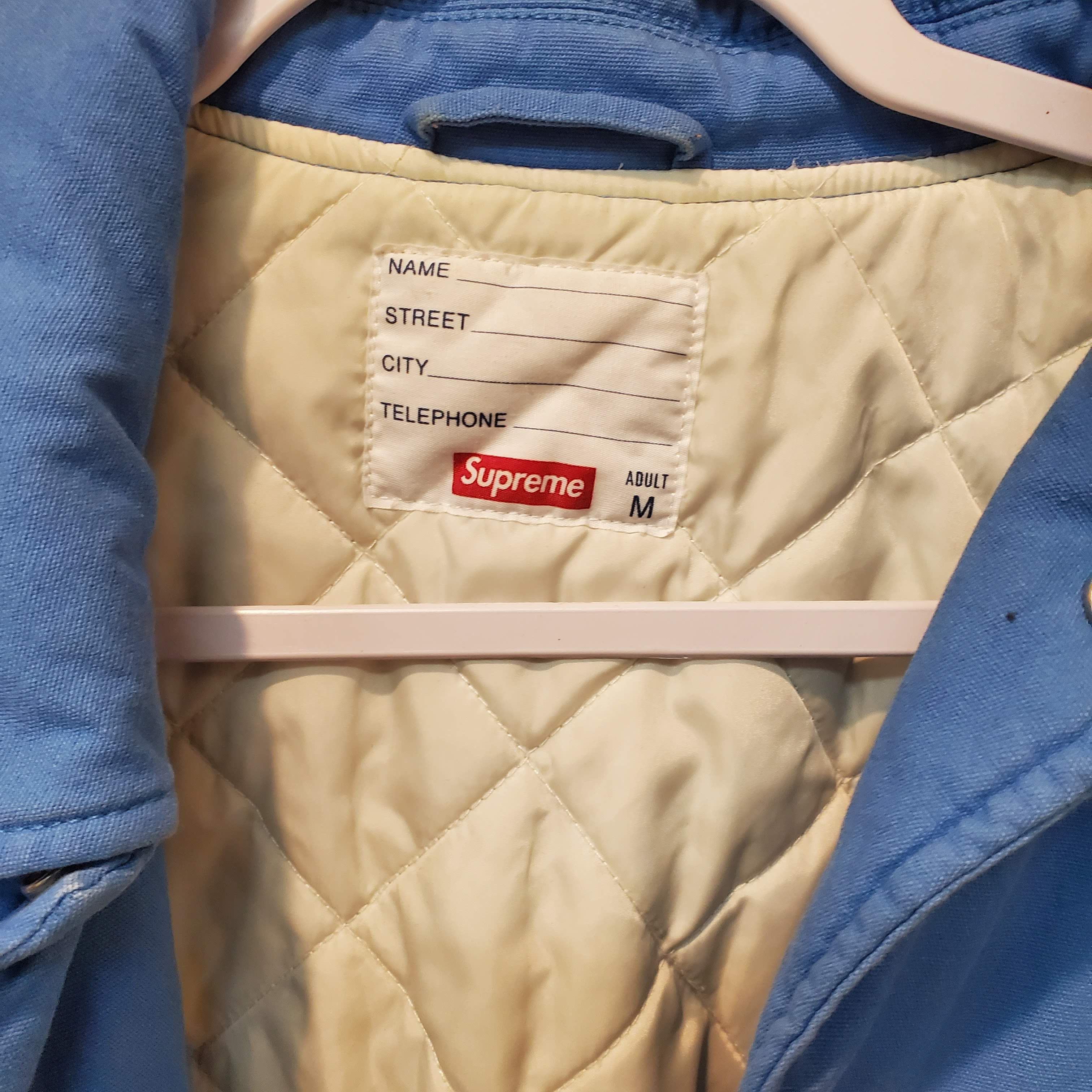 Supreme Supreme SS20 Men's Twill Varsity Jacket in Light Blue Size US M / EU 48-50 / 2 - 2 Thumbnail