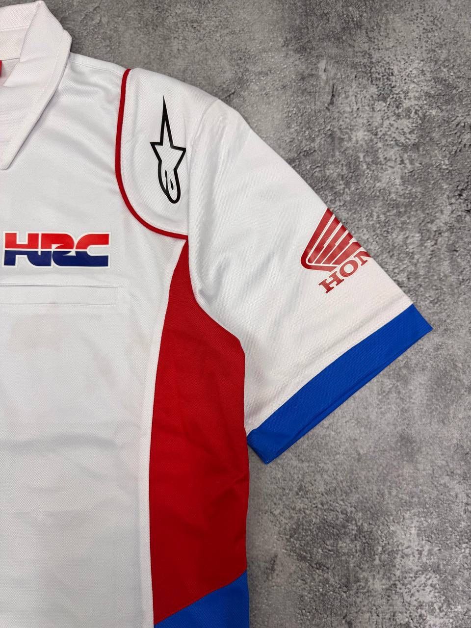 Honda Honda Men's HRC Racing Replica Polo Shirt White Size M Size US M / EU 48-50 / 2 - 3 Thumbnail