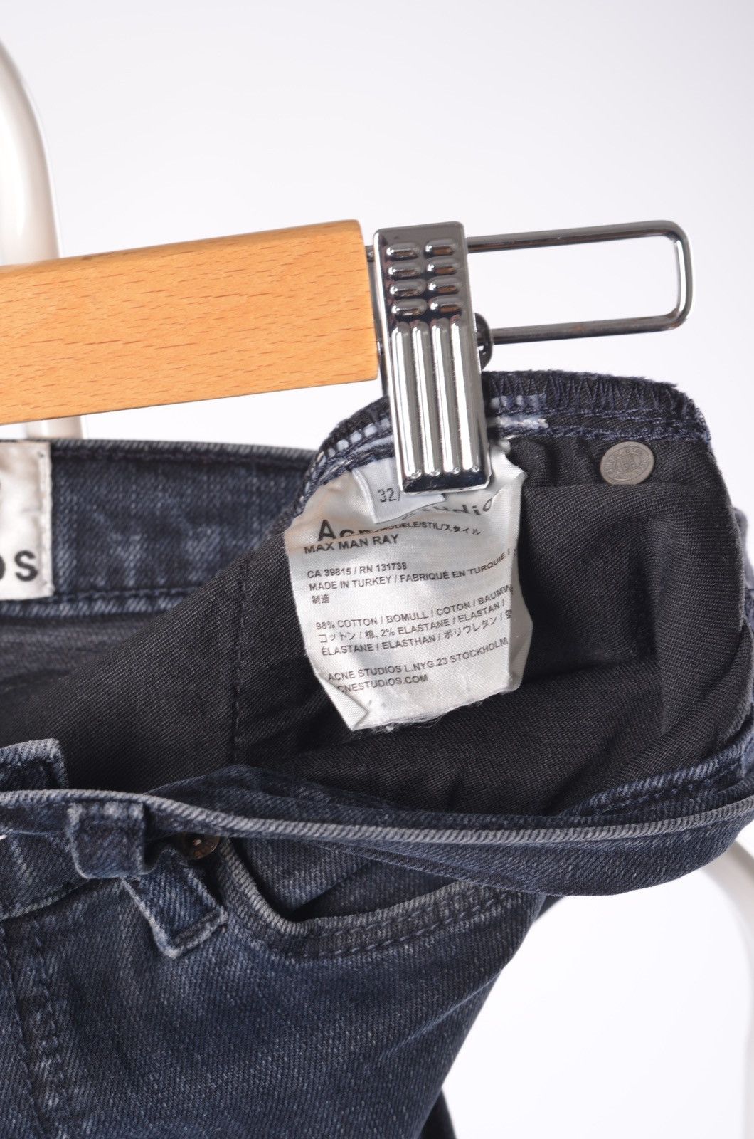 Acne Studios Acne Studios Max Man Ray Tapered Slim Fit Jeans 32 Size US 32 / EU 48 - 5 Thumbnail