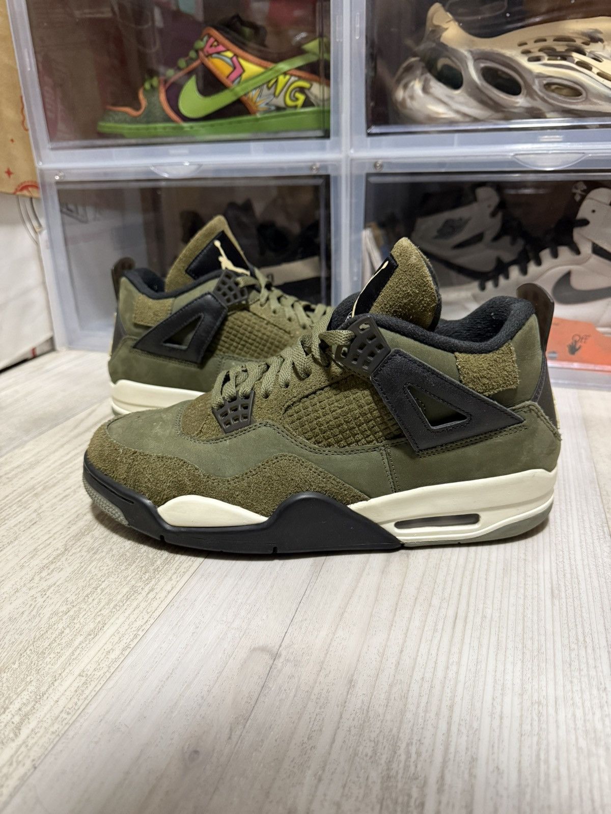 Jordan Brand Air Jordan 4 Retro Craft Olive Size US 10 / EU 43 - 1 Thumbnail