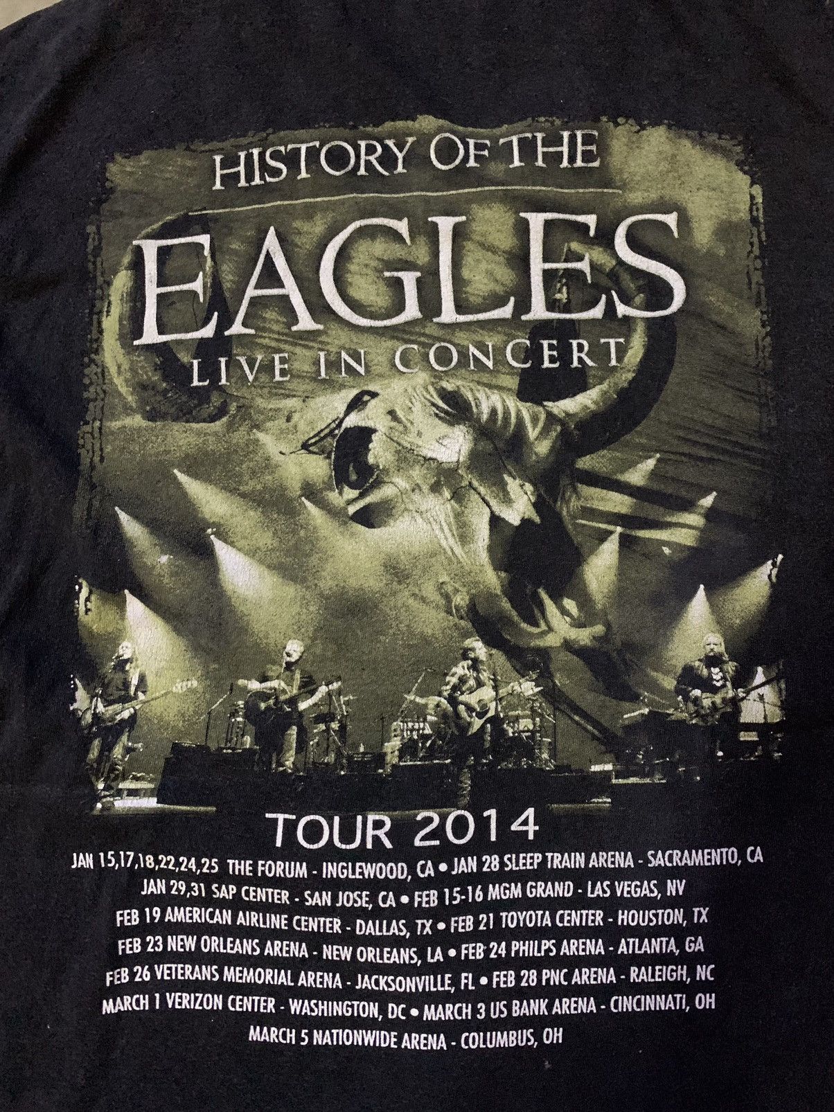 Band Tees Vintage History Of The Eagles Tour 2014 Tee Size US XL / EU 56 / 4 - 4 Thumbnail