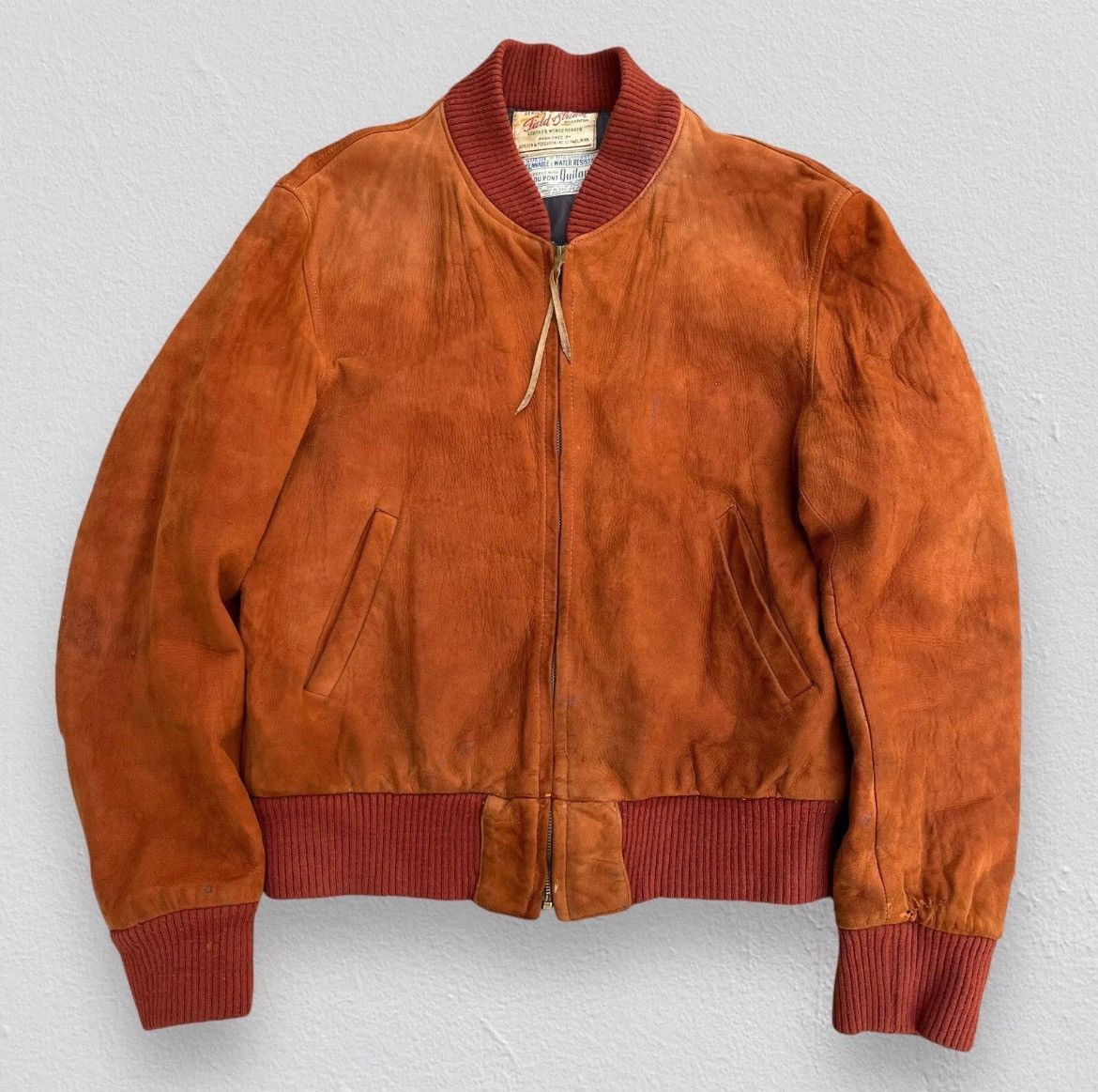 Vintage 50’s/60’s Burnt Orange Suede Jacket