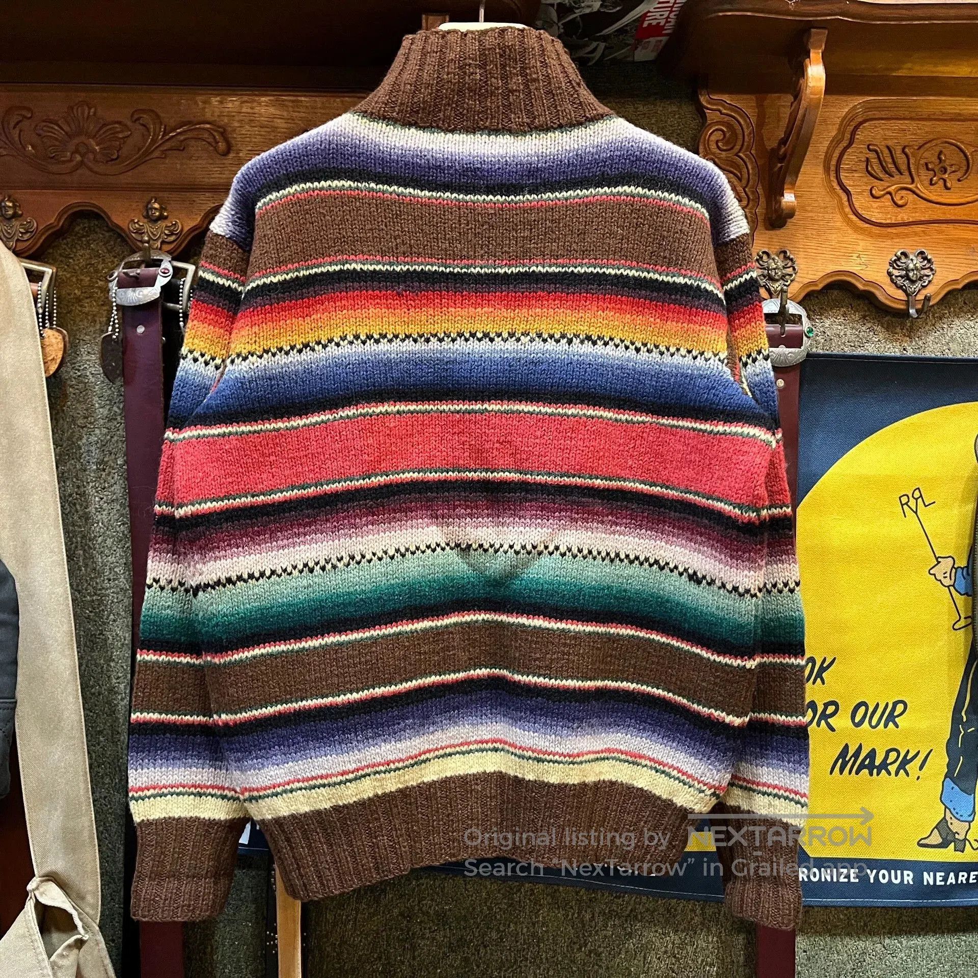 RRL Ralph Lauren colorful striped wool sweater by Ralph Lauren. Size US S / EU 44-46 / 1 - 2 Thumbnail