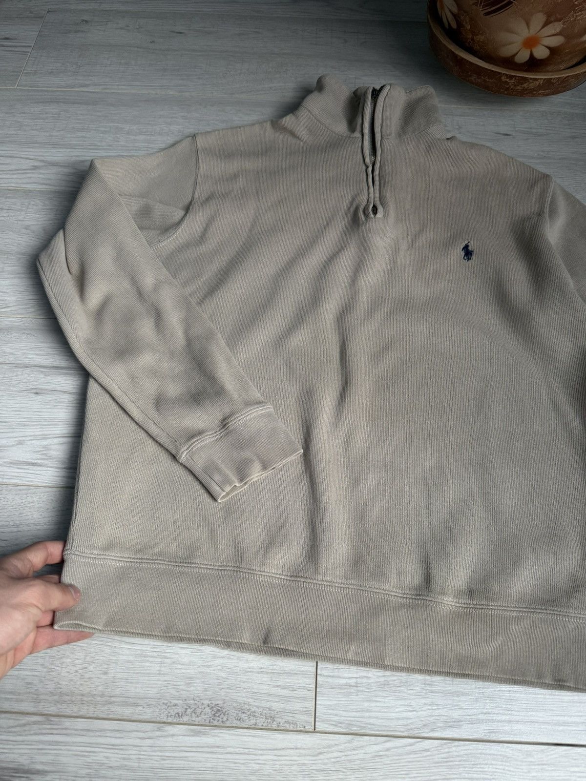 Polo Ralph Lauren × Vintage Vintage Polo Ralph Lauren 1/4 zip up shirt sweater Size US M / EU 48-50 / 2 - 2 Thumbnail