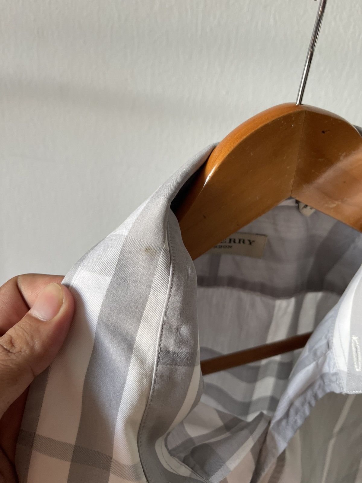 Burberry Burberry Grey Novacheck Shirt Size US M / EU 48-50 / 2 - 6 Thumbnail