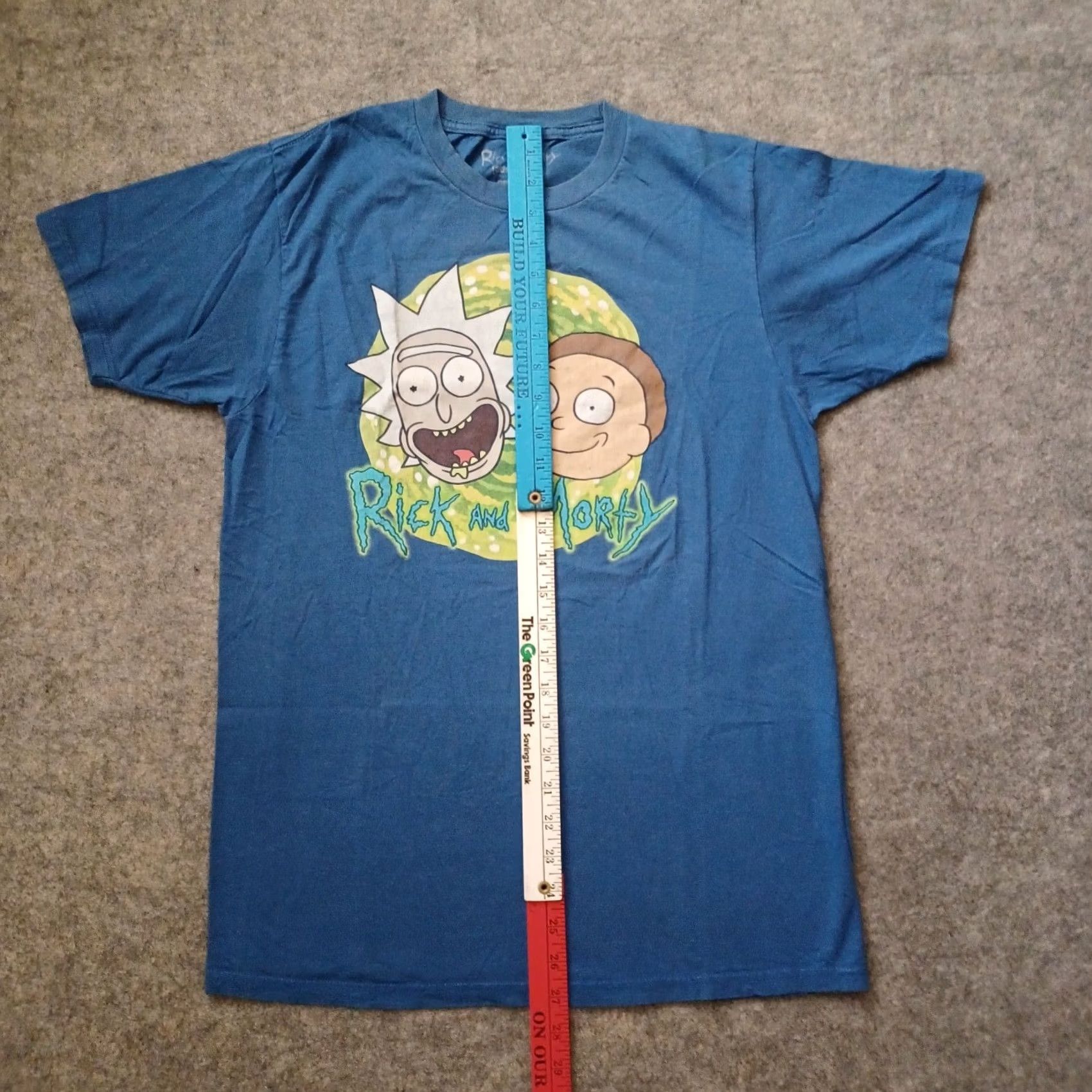Ripple Junction Rick and Morty T Shirt Mens Medium Blue Cartoon Ripple Junction Short Sleeve Shirt Size US M / EU 48-50 / 2 - 7 Thumbnail