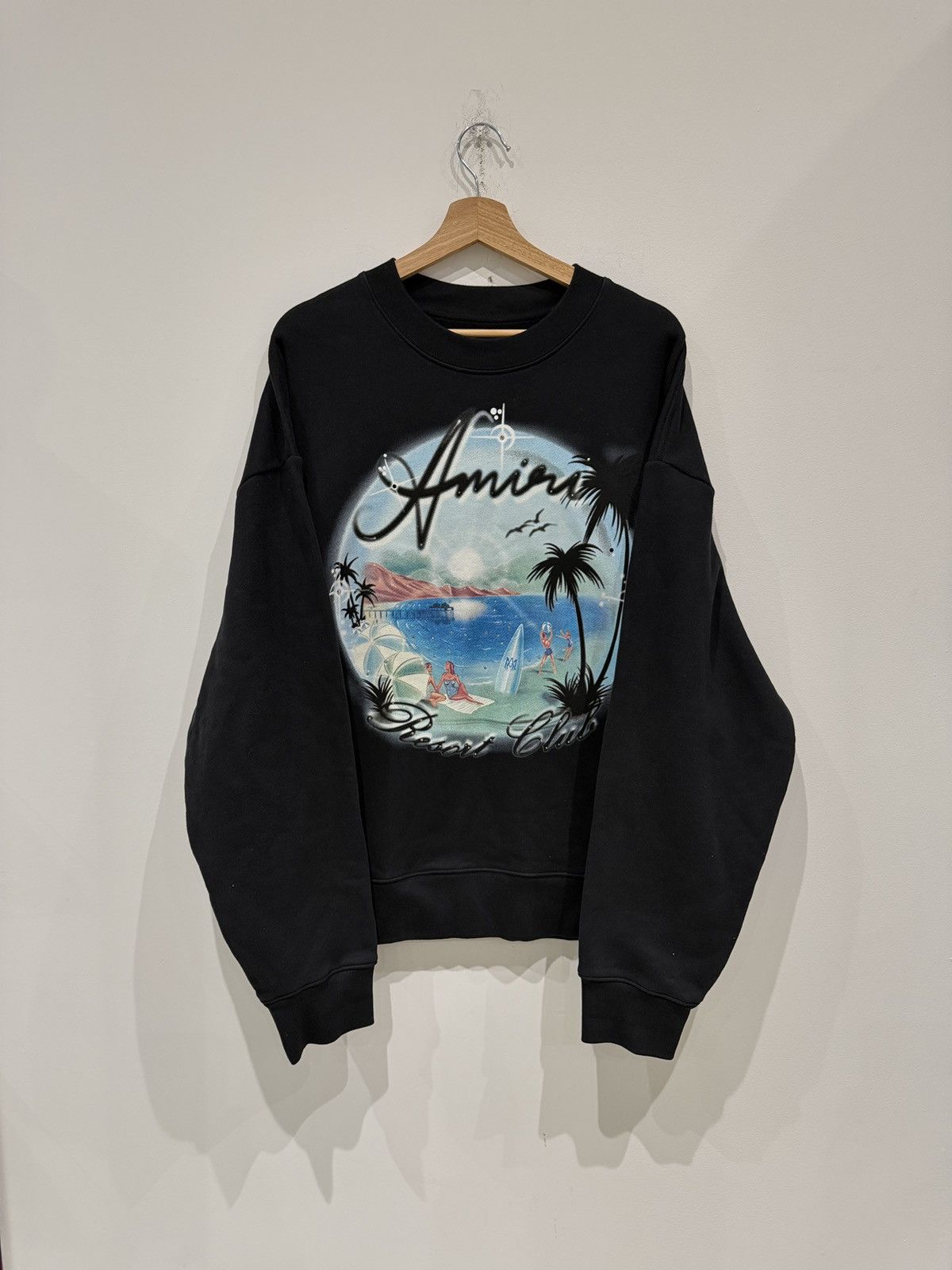 Amiri Beach Resort Crewneck Black Size: L