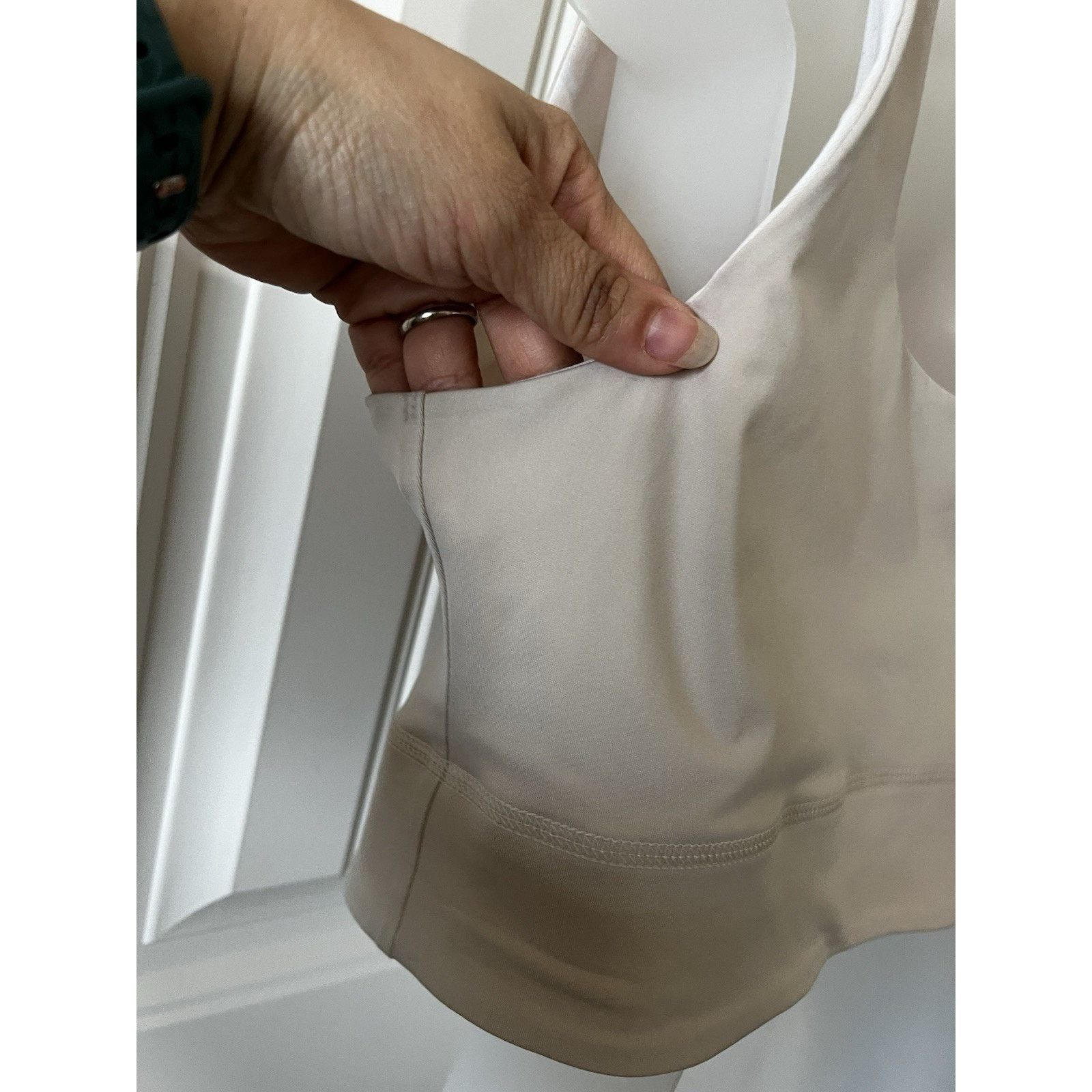 Fabletics Harlyn Midi Medium Impact Sports Bra Honey Magma Square Neck Size XL / US 12-14 / IT 48-50 - 15 Thumbnail