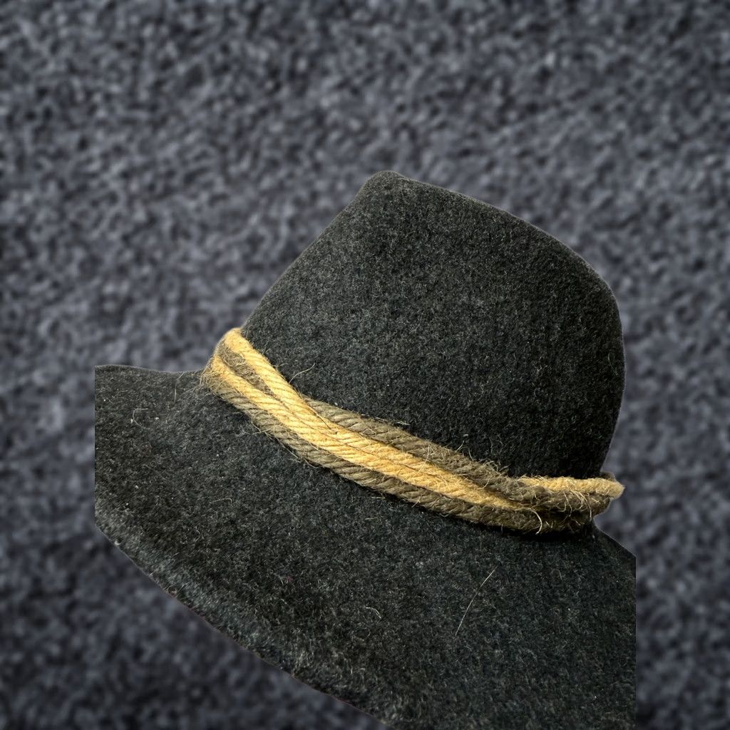Folk Vintage Faustmann Germany Kreuzer Folk Hat Black size 54cm Size ONE SIZE - 1 Thumbnail