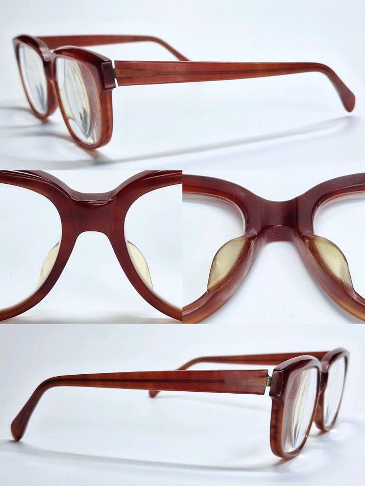 Other 80s Japan Artisan Hand-Cut Ki-500 Bold Acetate Frame Glasses Size ONE SIZE - 9 Thumbnail