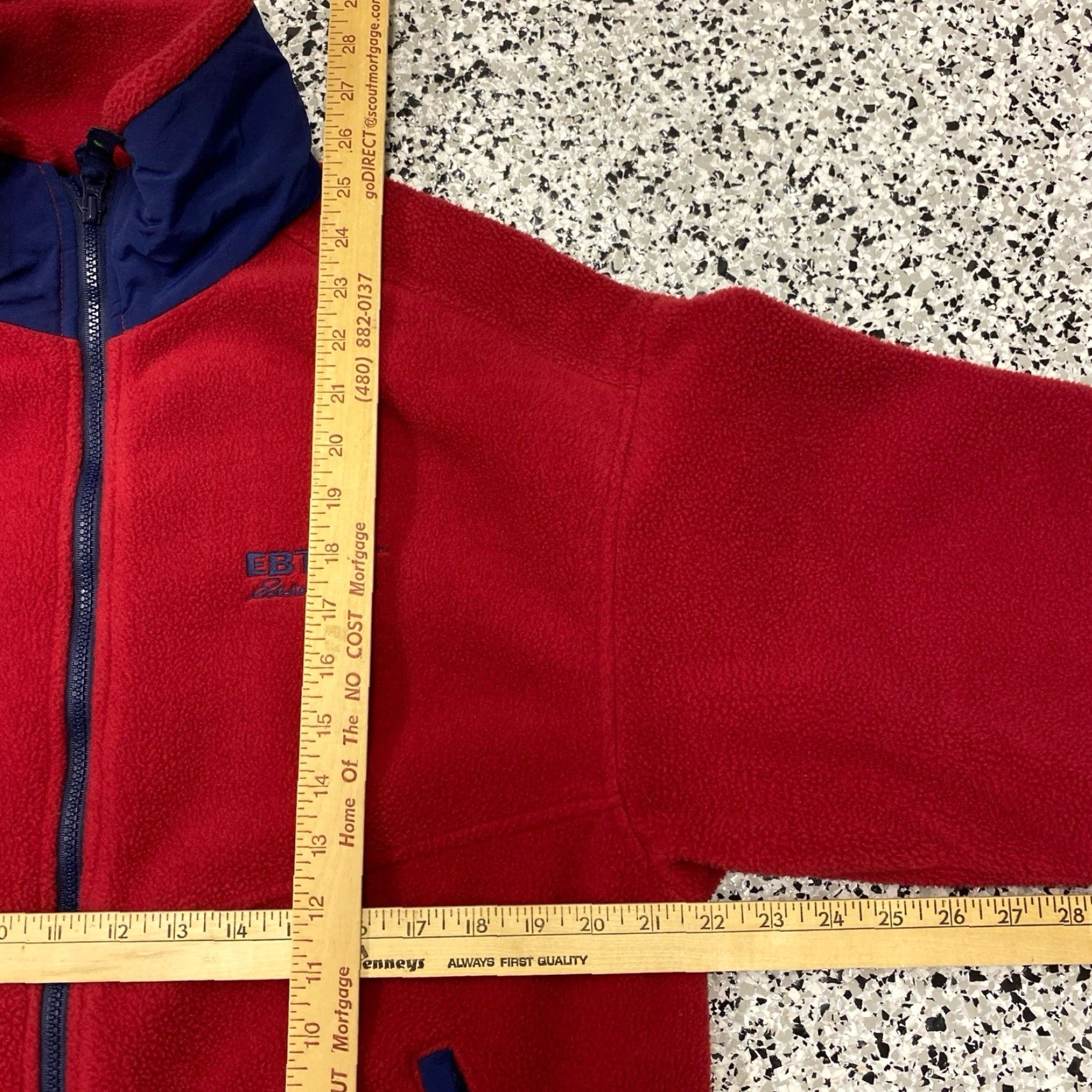 Eddie Bauer VINTAGE Eddie Bauer Ebtek Fleece Zip Up Polar Jacket XS Men Red 90s Bomber Jacket Size US XS / EU 42 / 0 - 2 Thumbnail