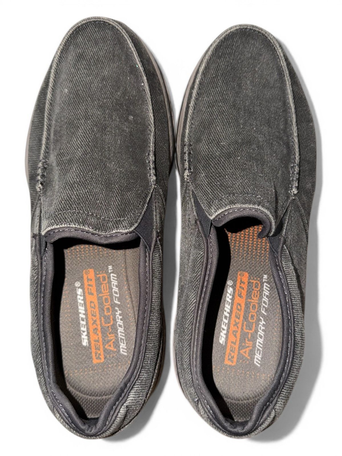 SKECHERS Skechers Relaxed Fit Mens 11.5 Gray Slip On Air Cooled Shoes Size US 11.5 / EU 44-45 - 1 Thumbnail