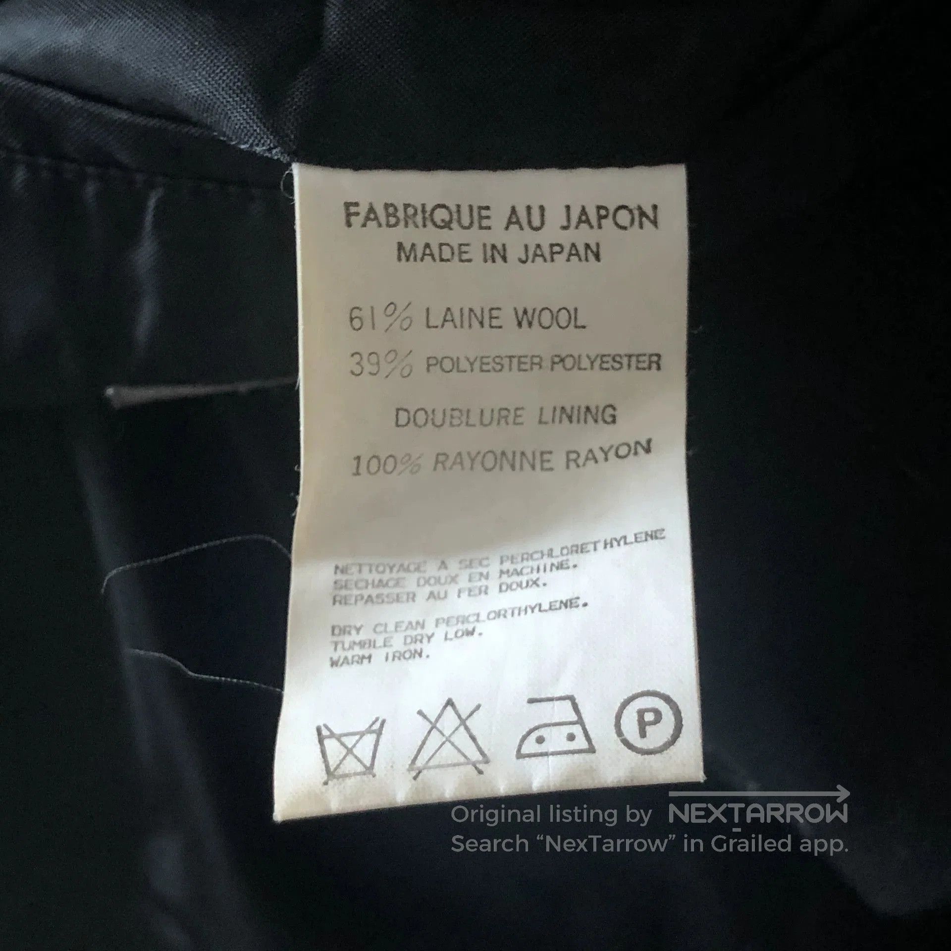 Yohji Yamamoto Yohji Yamamoto 97aw Black Reflective Suit. Size US S / EU 44-46 / 1 - 4 Thumbnail