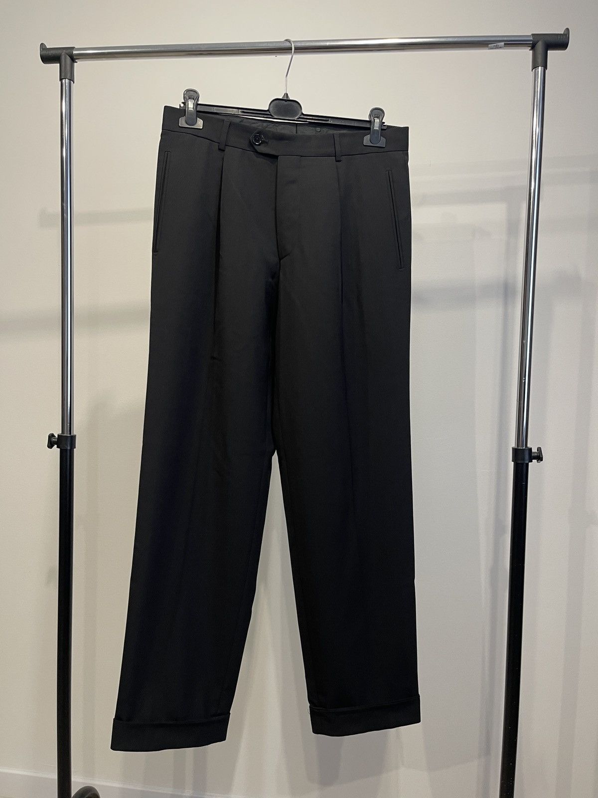 Hugo Boss Vintage classic hugo boss trousers black pants Size 38R - 2 Thumbnail