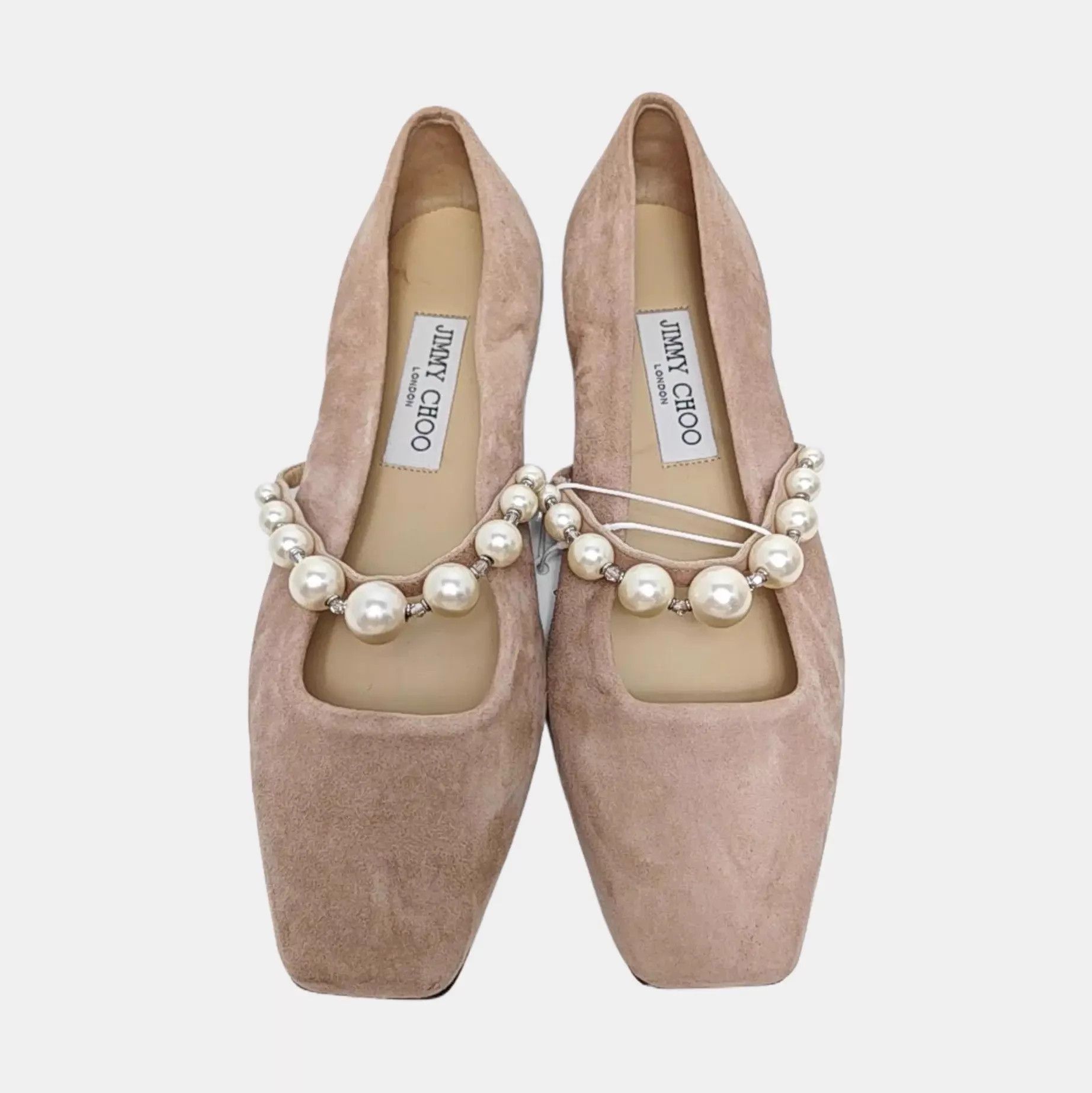Jimmy Choo Jimmy Choo women's 37 shoes nude pink Size US 6.5 / IT 36.5 - 1 Thumbnail